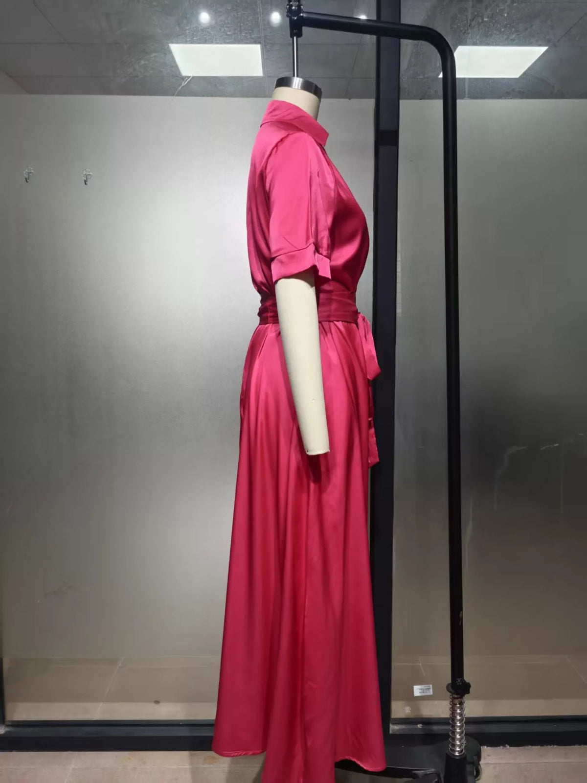 Collared Maxi Shirt Dress