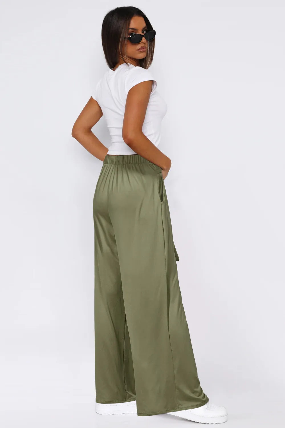 Tied Wide Leg Pants