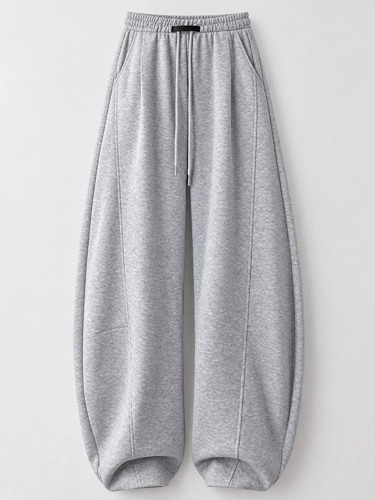 Loose-Fit Wide-Leg Drawstring Sweatpants