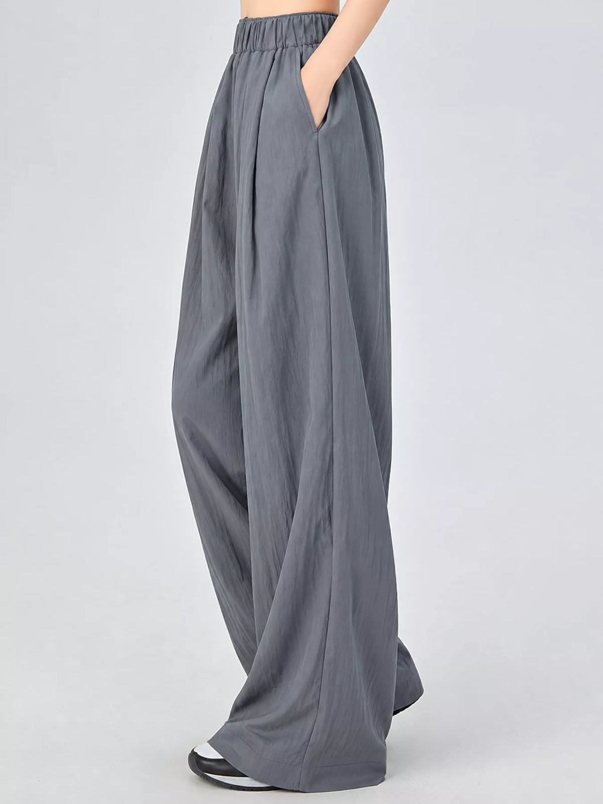 High-Waisted Loose Fit Wide-Leg Pants