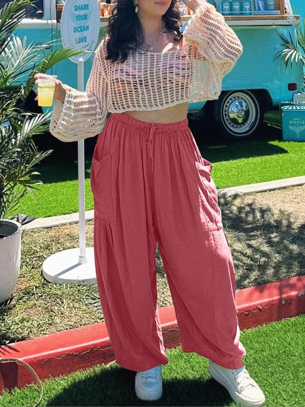 Wide Leg Pants with Pockets