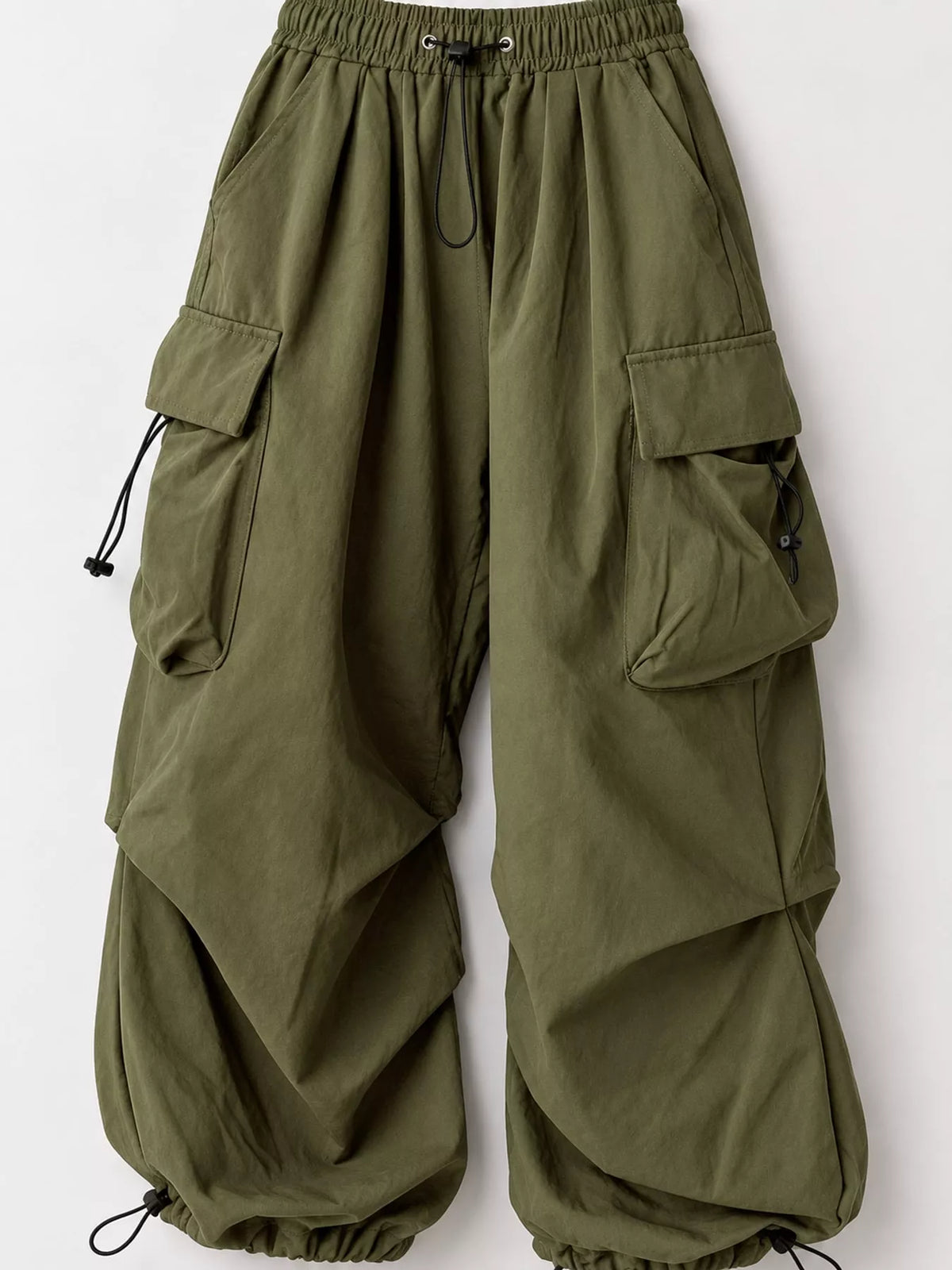 Oversized Drawstring Cargo Pants