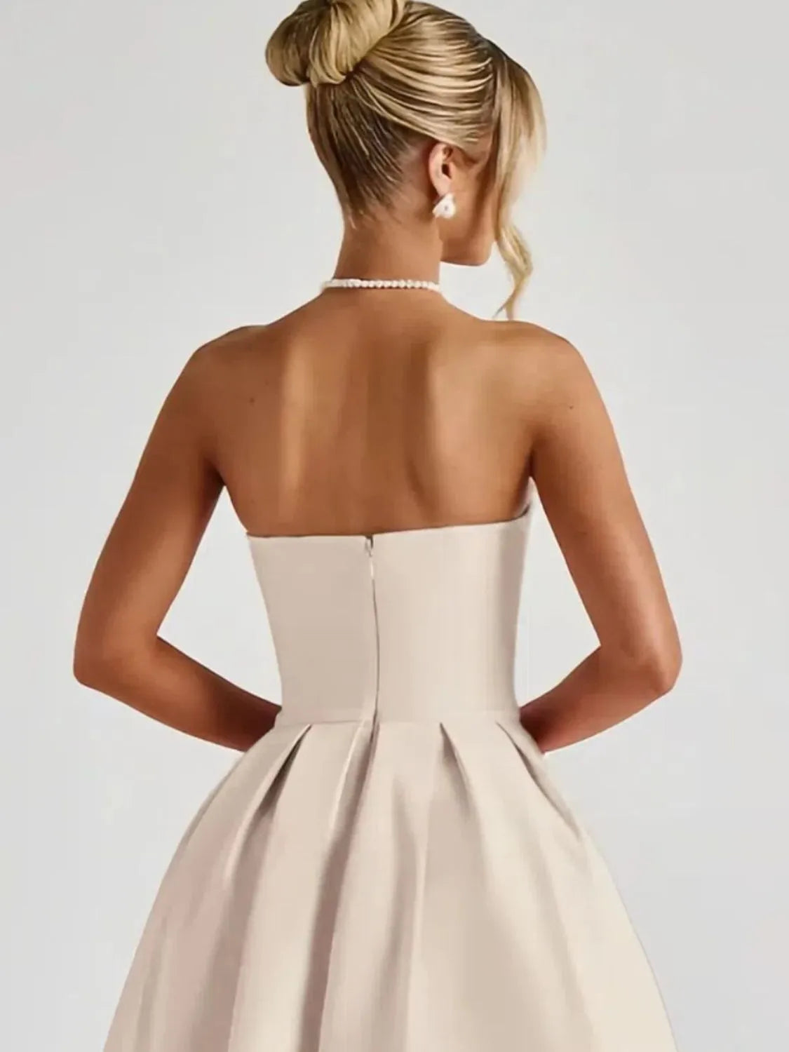 Solid Tube Midi Dress