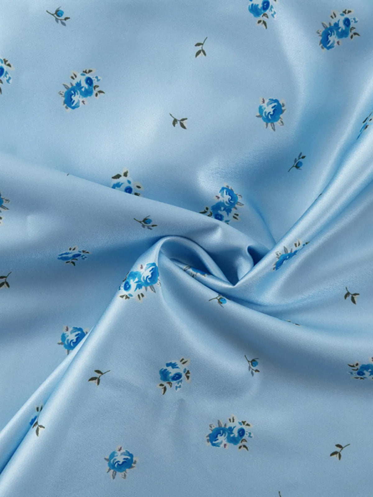 V-Neck Cap Sleeve Maxi Dress in Light Blue