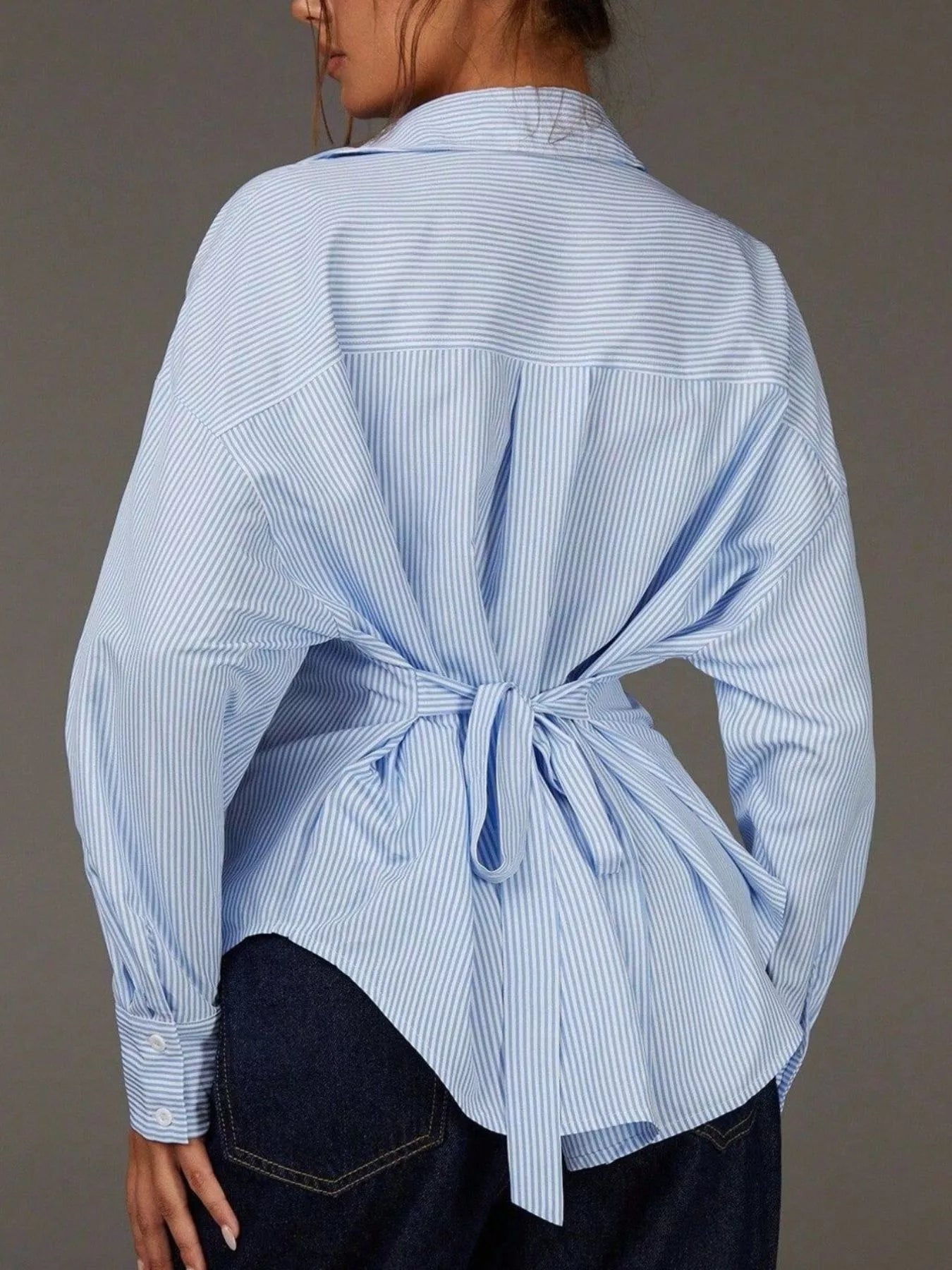 Striped Button-Down Shirt