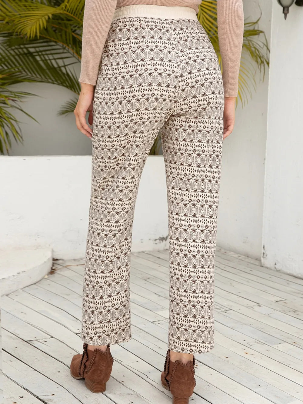 Ivy Lane Tied Printed Pants