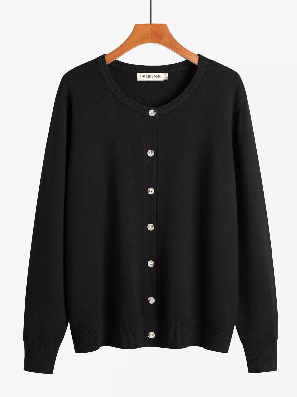 Button-Down Ribbed Knit Cardigan