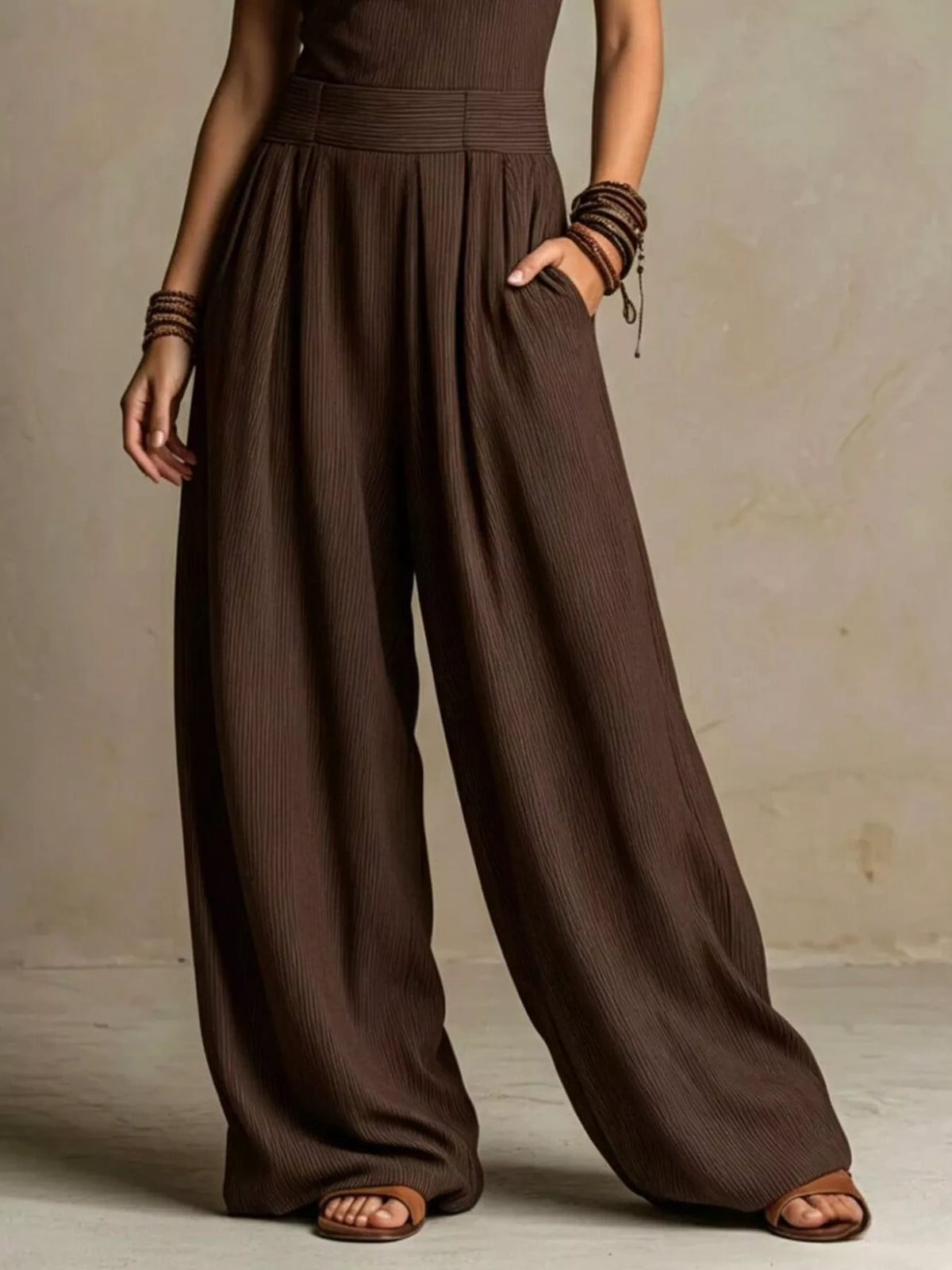 Halter Neck Wide-Leg Jumpsuit