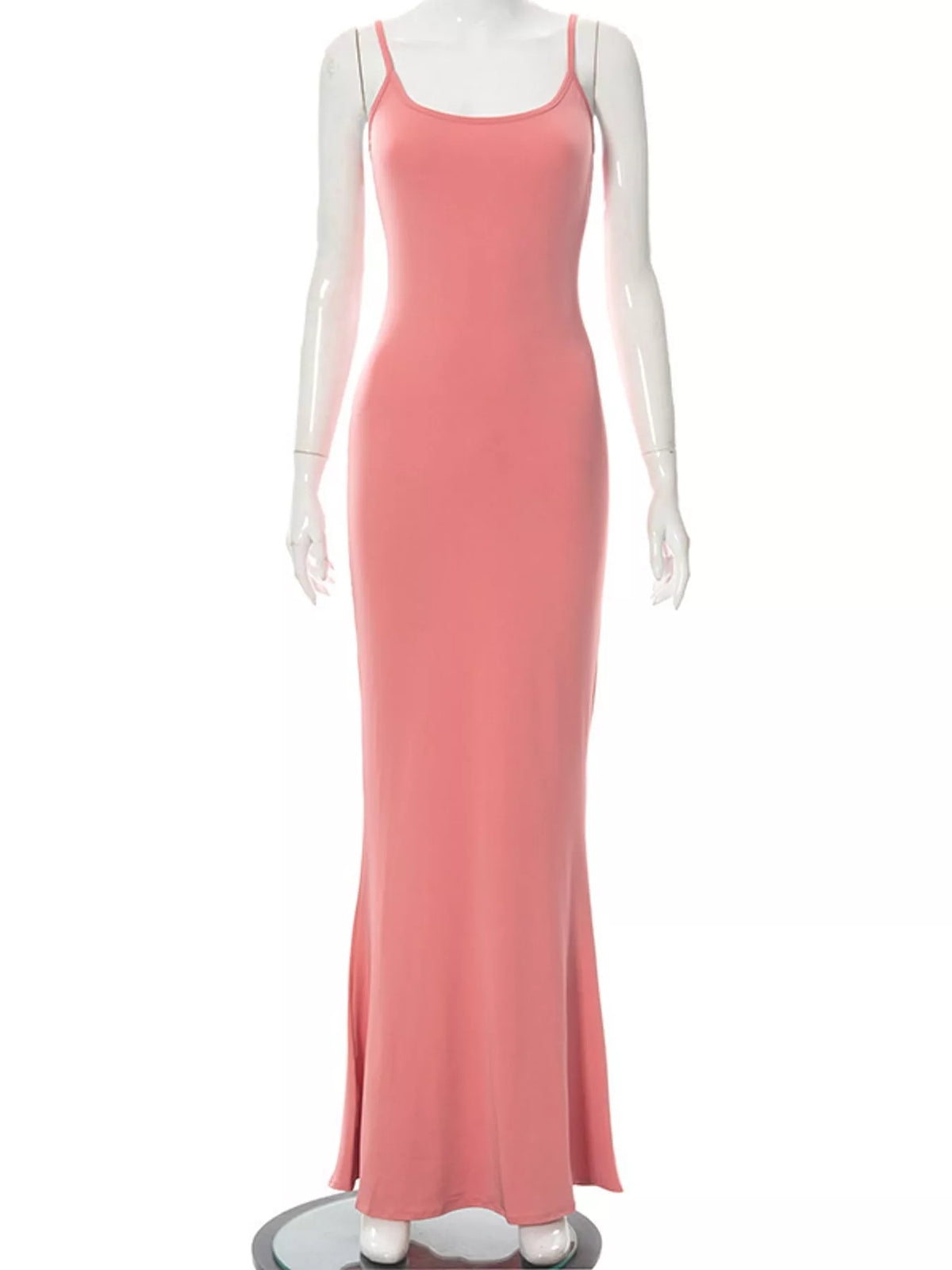 Backless Bodycon Spaghetti Strap Maxi Dress