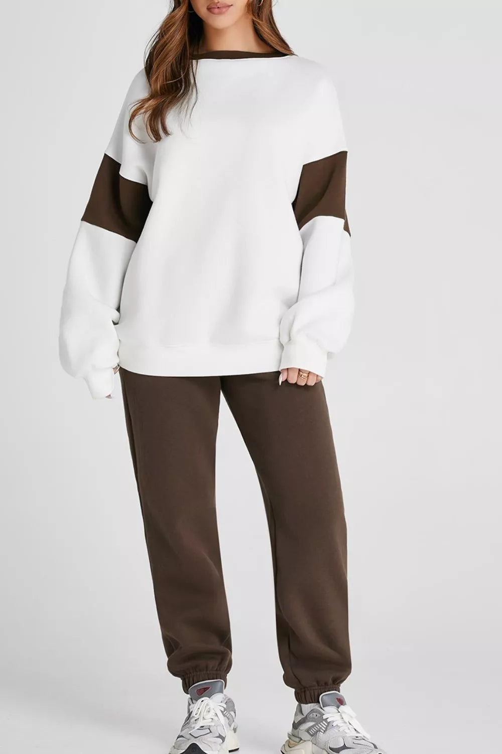 Drop Shoulder Sweatshirt and Joggers Set