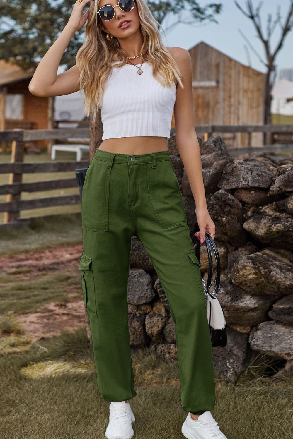 Long Denim Jeans with Pockets by Manny