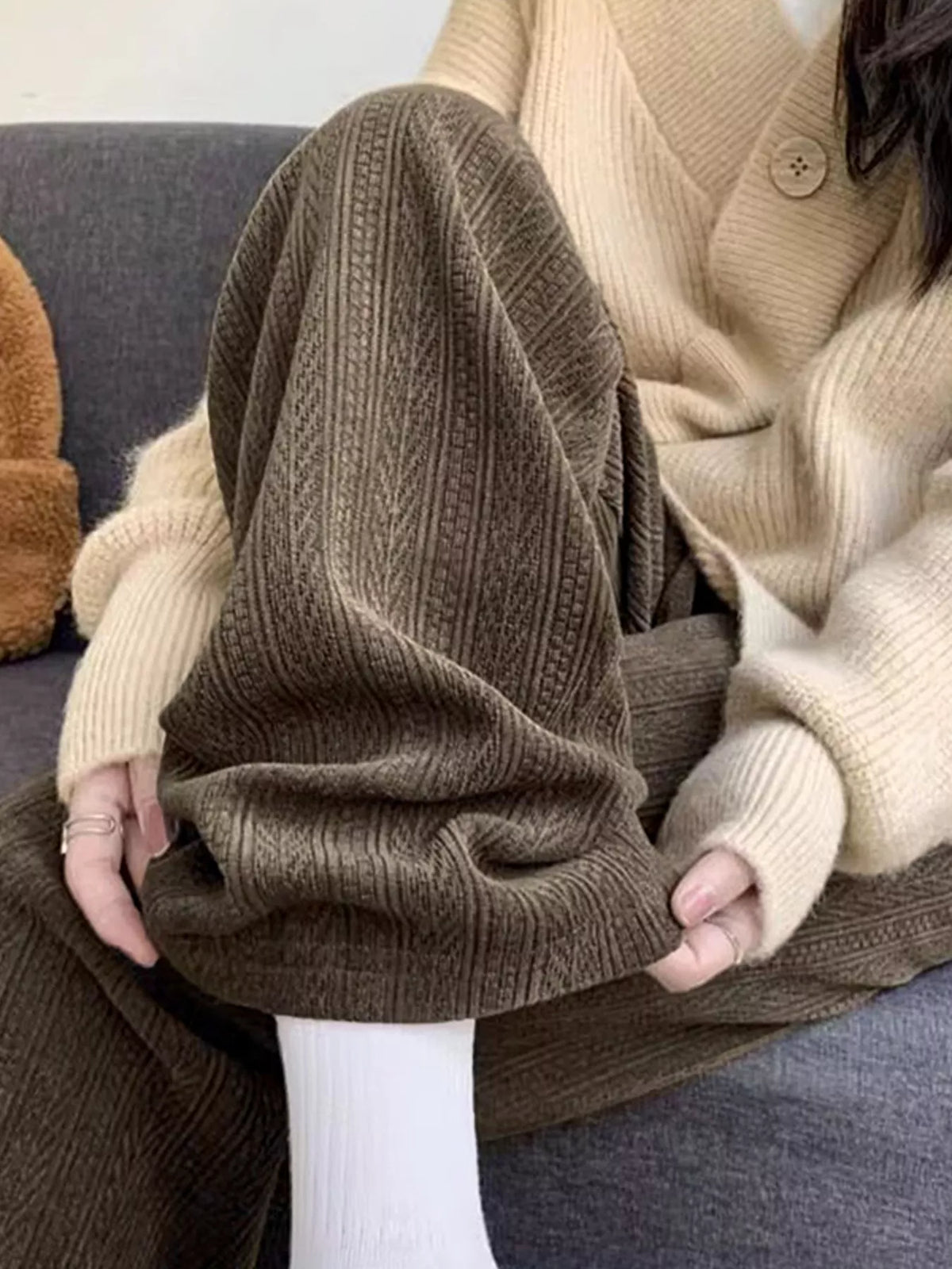 Corduroy Wide Leg Pants