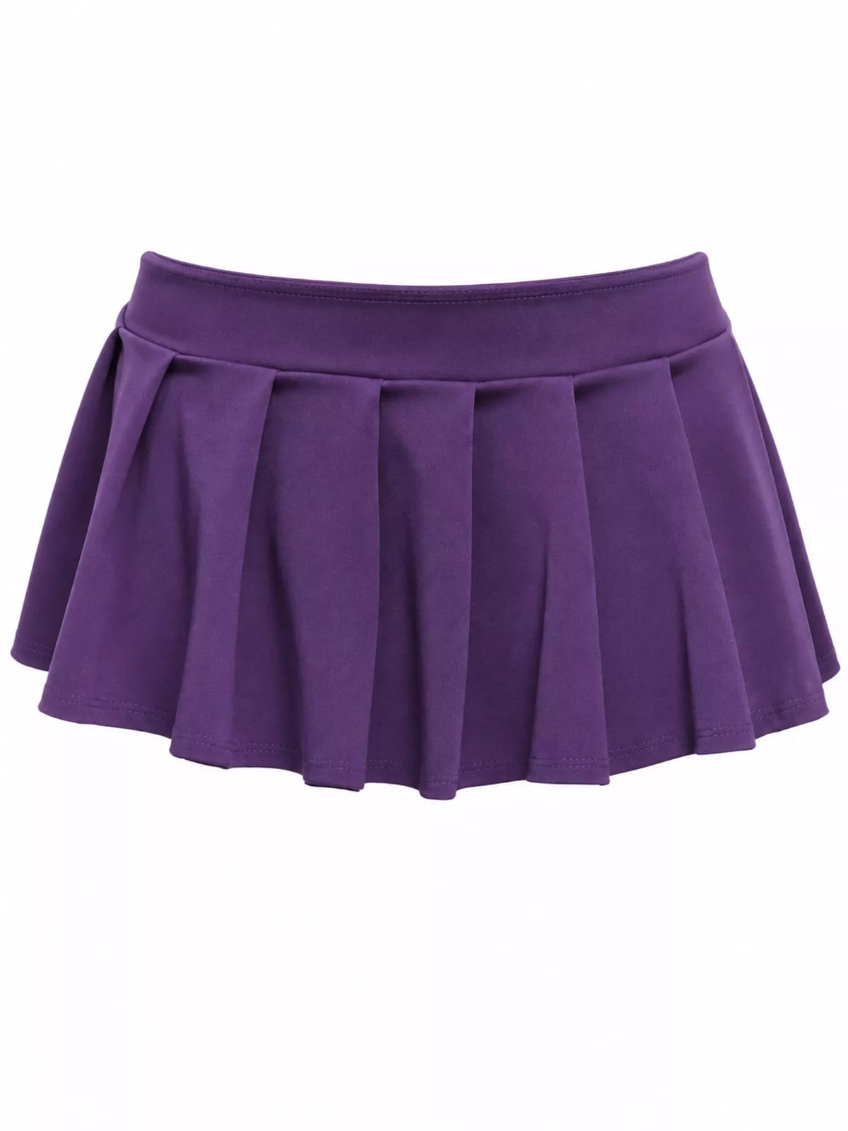 Low Waist Pleated Micro Mini Skirt