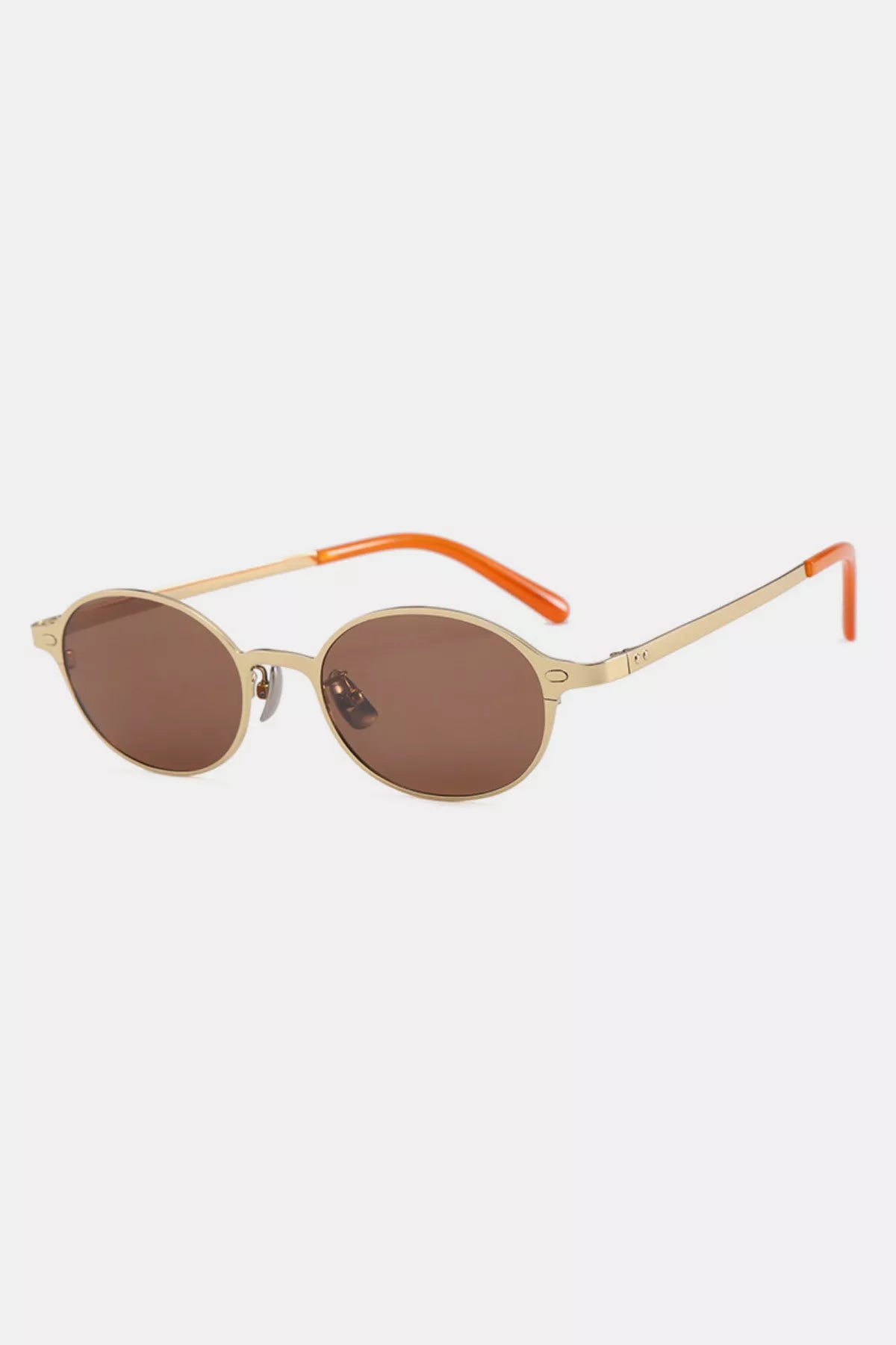 Ilussa Vintage Oval Metal Sunglasses