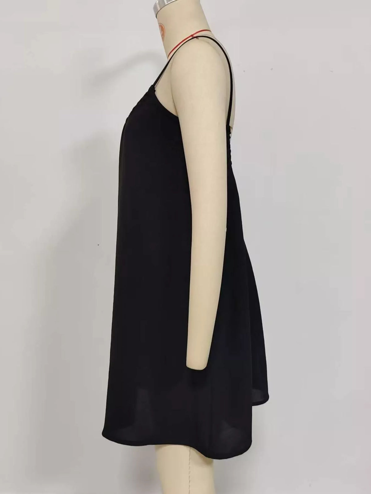 Backless Spaghetti Strap A-Line Mini Dress