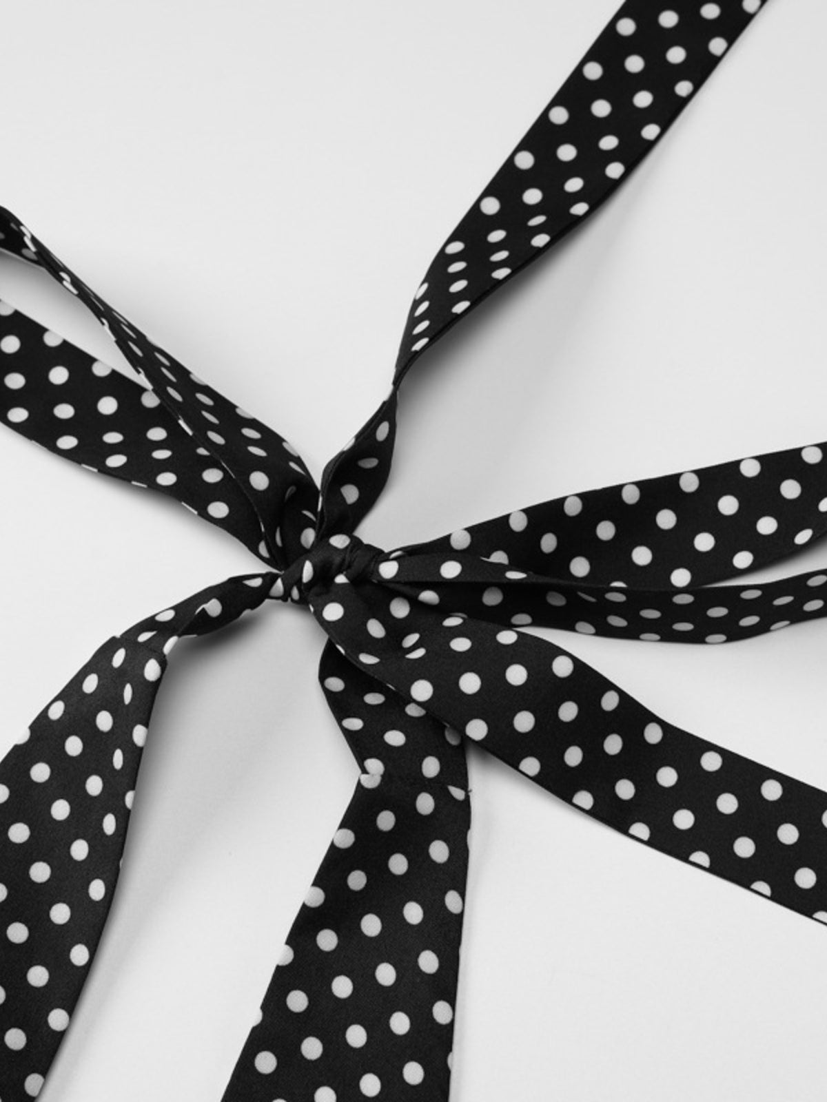Polka Dot Halter Neck Maxi Dress in Black