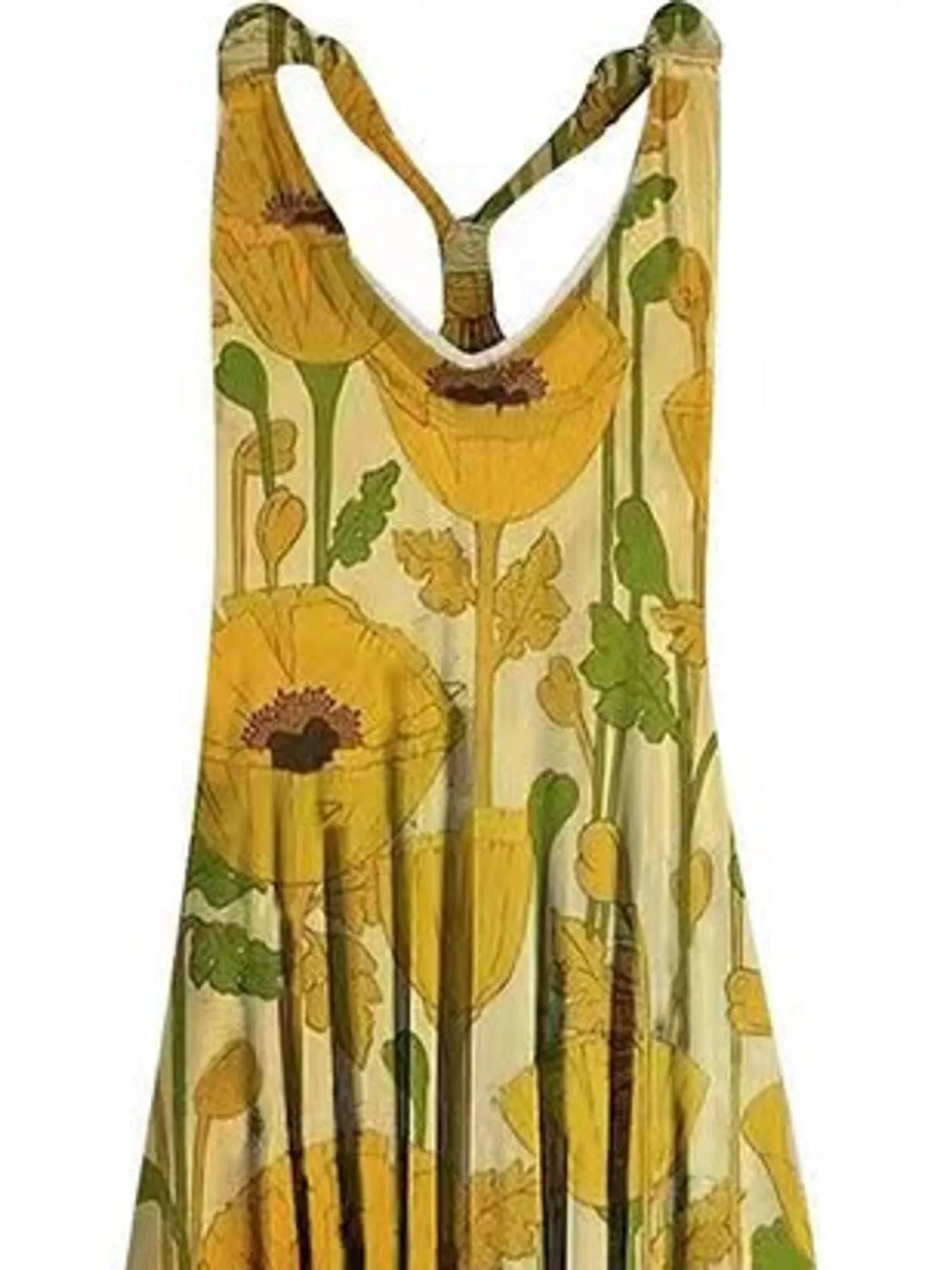 Plus Size Printed V-Neck Sleeveless Romper