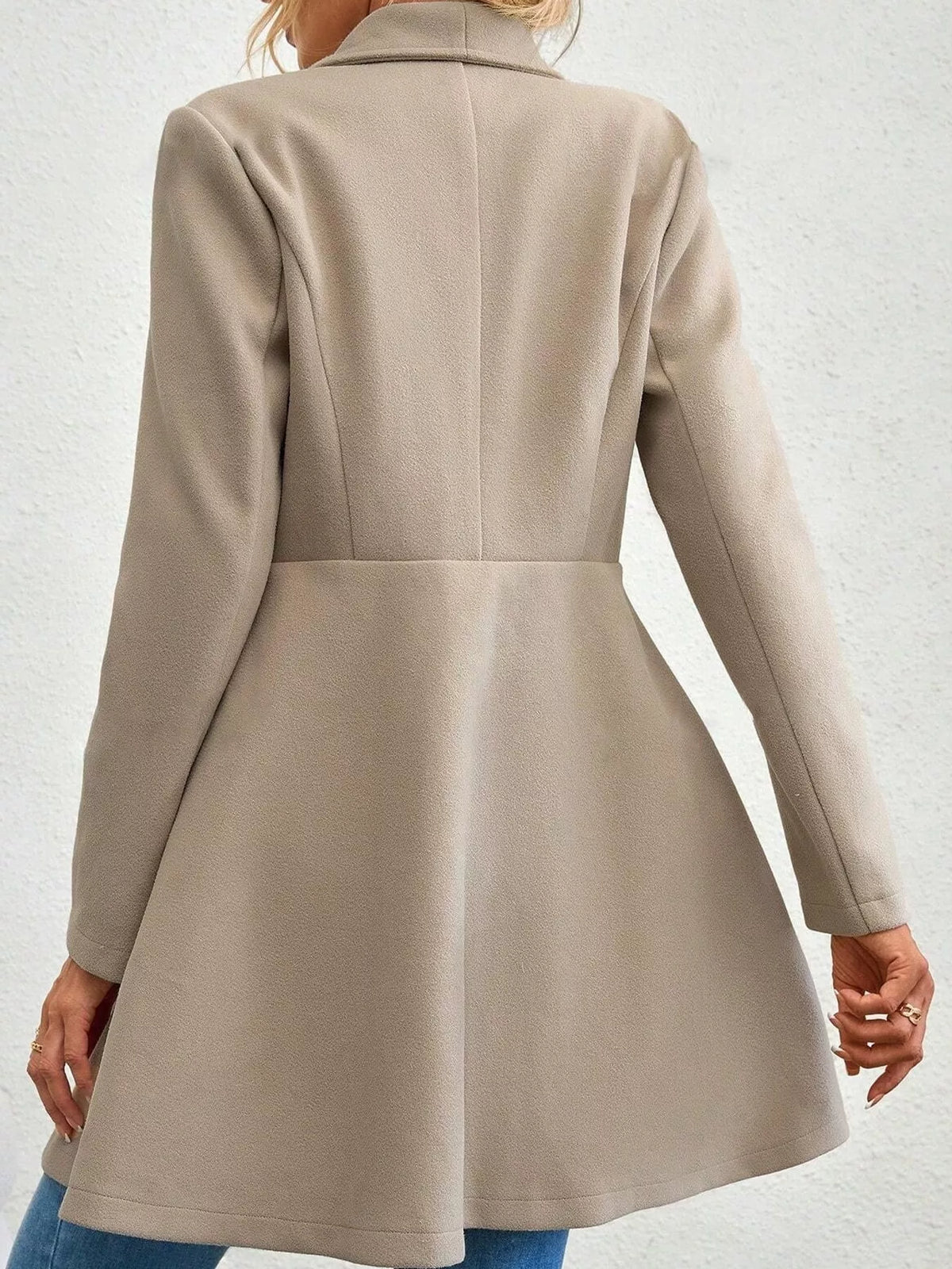 Double-Breasted Slim-Fit Coat