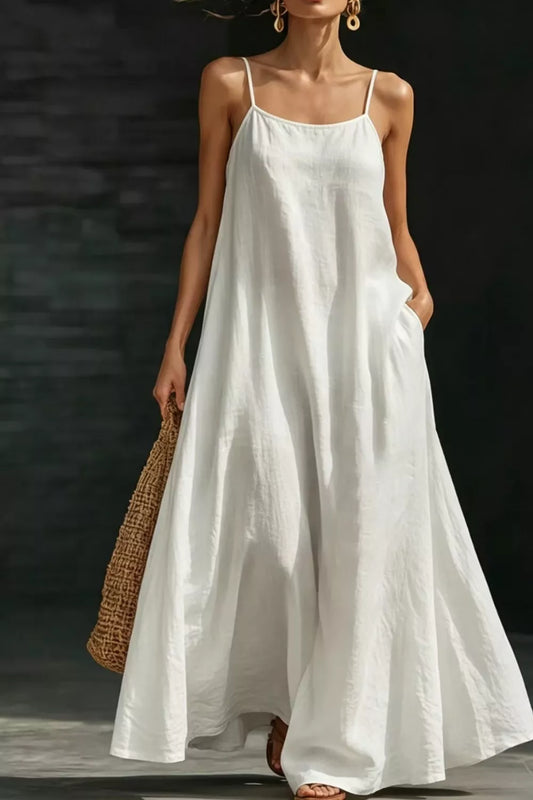 Sleeveless Pocketed Maxi Dress