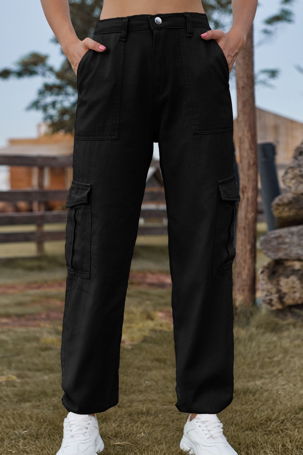 Long Denim Jeans with Pockets by Manny