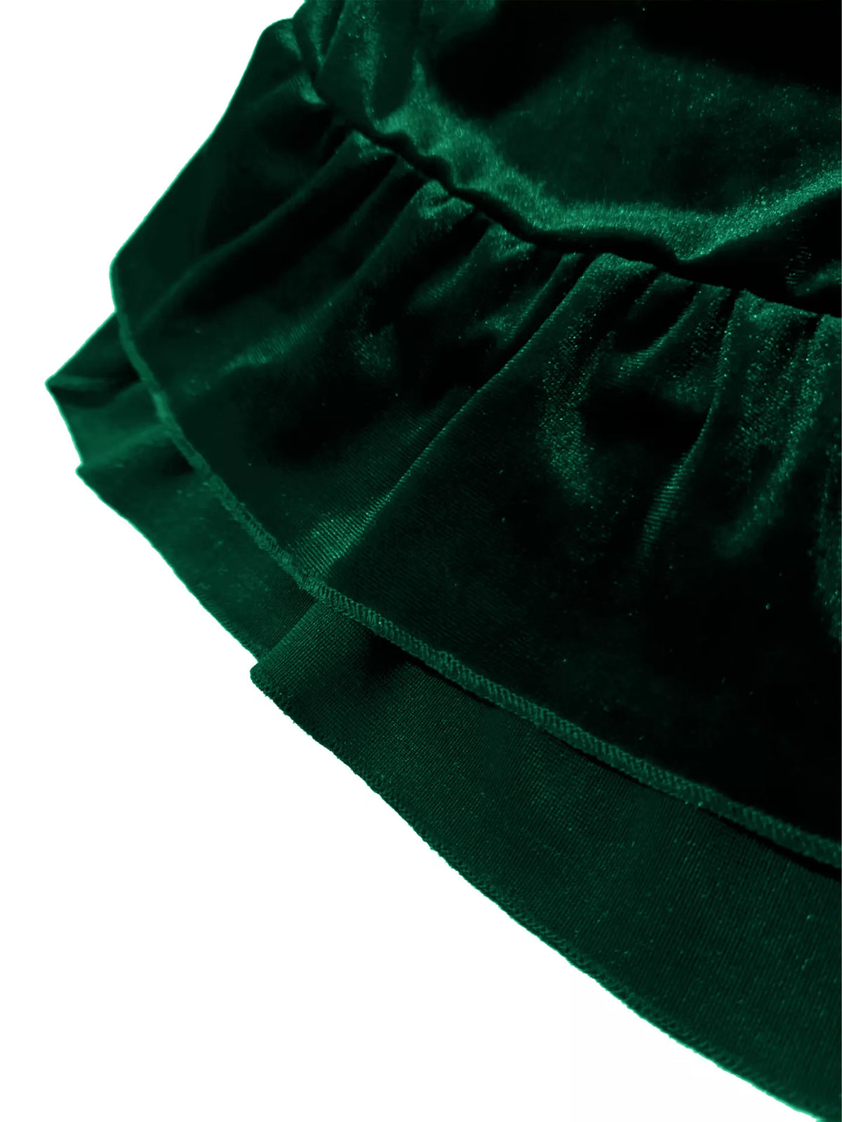 Ruffled Velvet Skirt