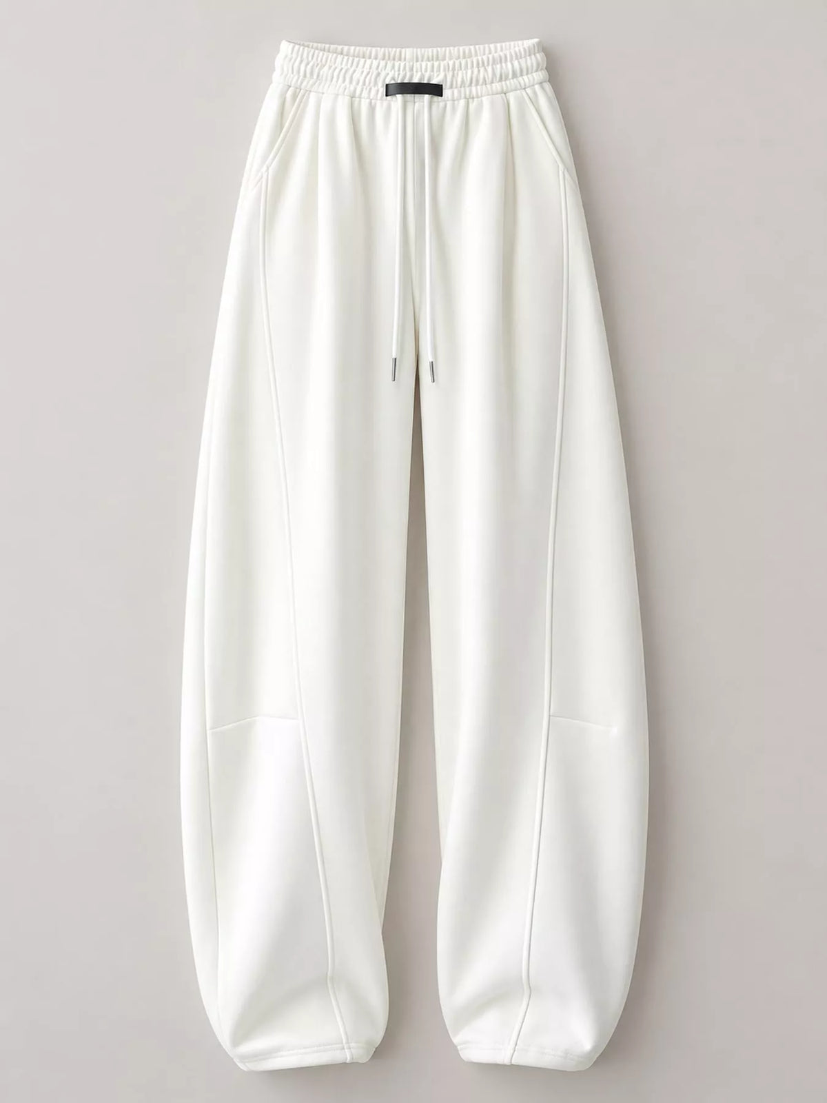 Loose-Fit Wide-Leg Drawstring Sweatpants