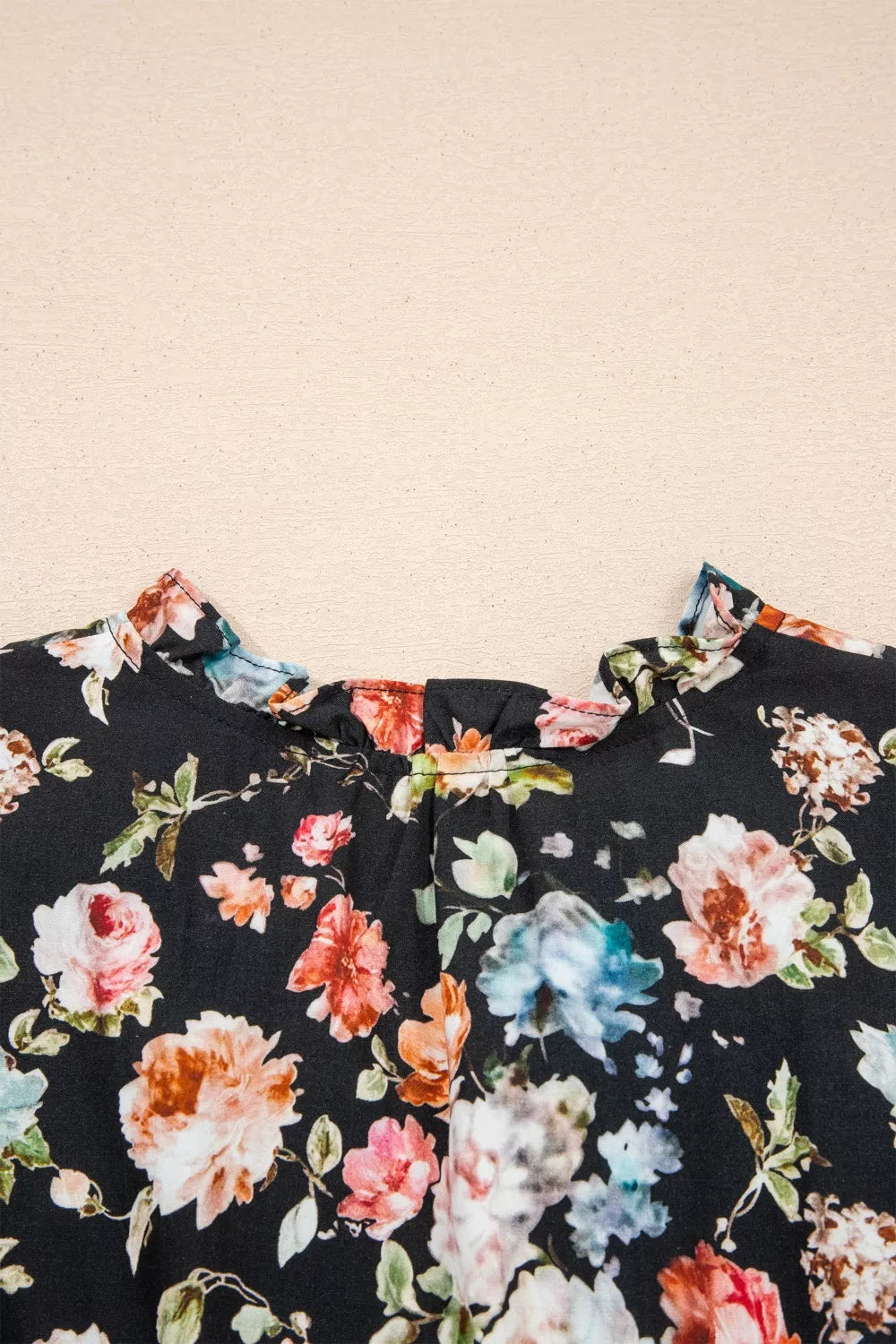 Floral Print Tiered Smocked-Waist Maxi Dress