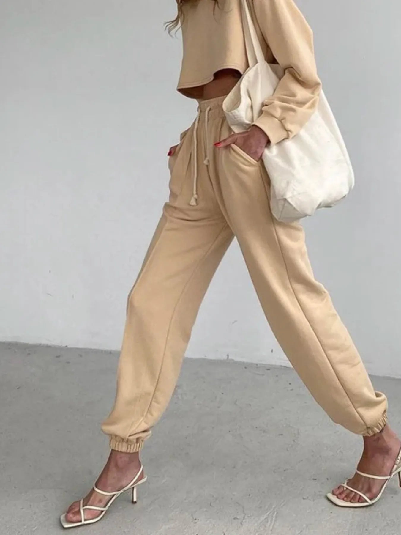 Drawstring Jogger Pants with Pockets