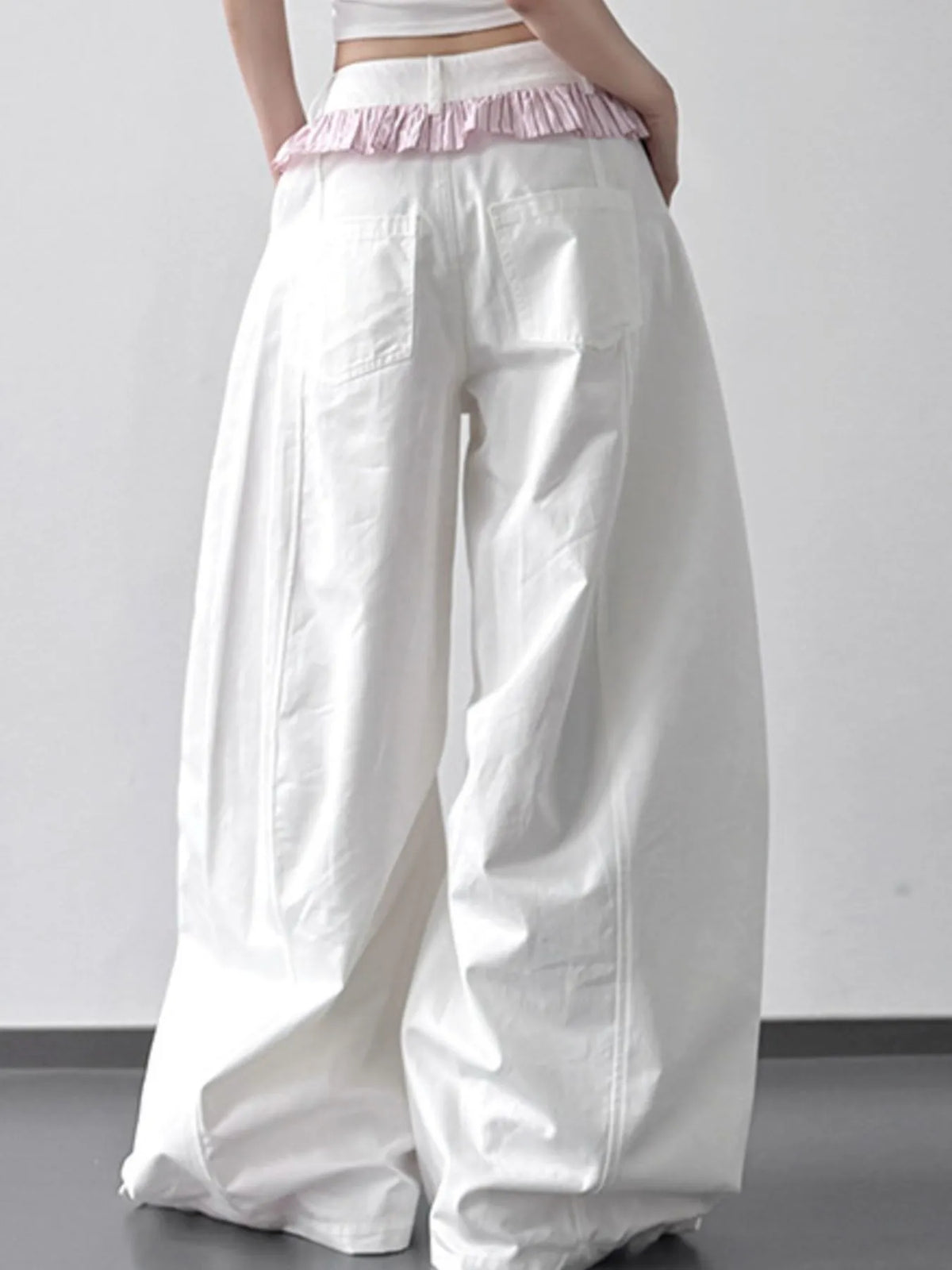 Paperbag Waist Wide Leg Pants