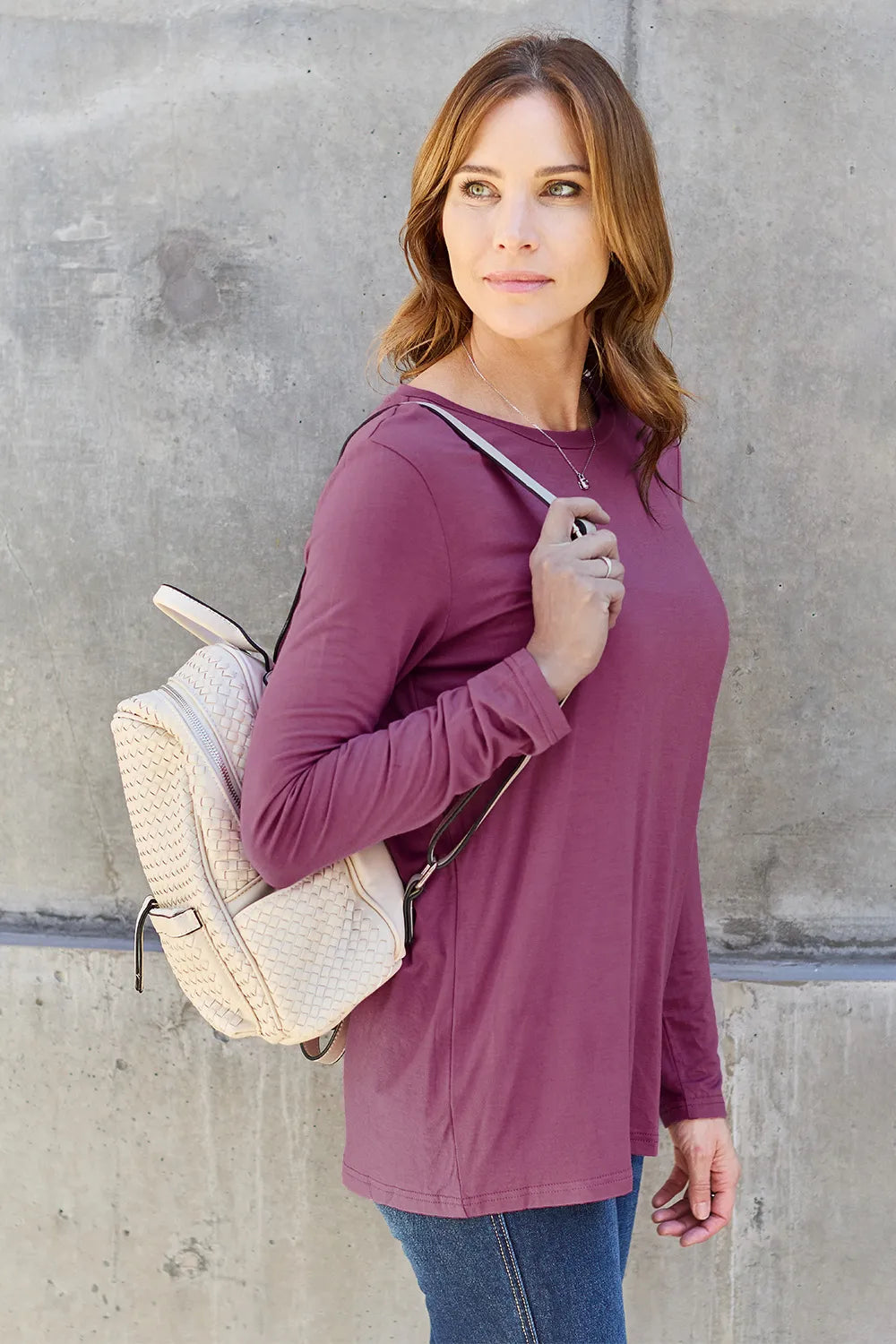 Basic Bae Round Neck Long Sleeve Top