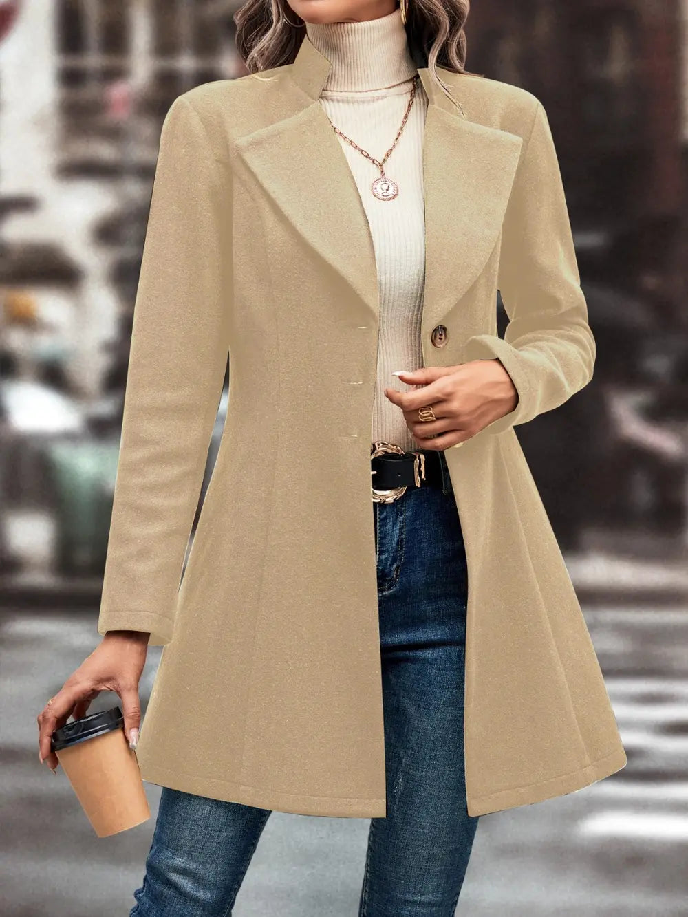 Button Up Longline Coat
