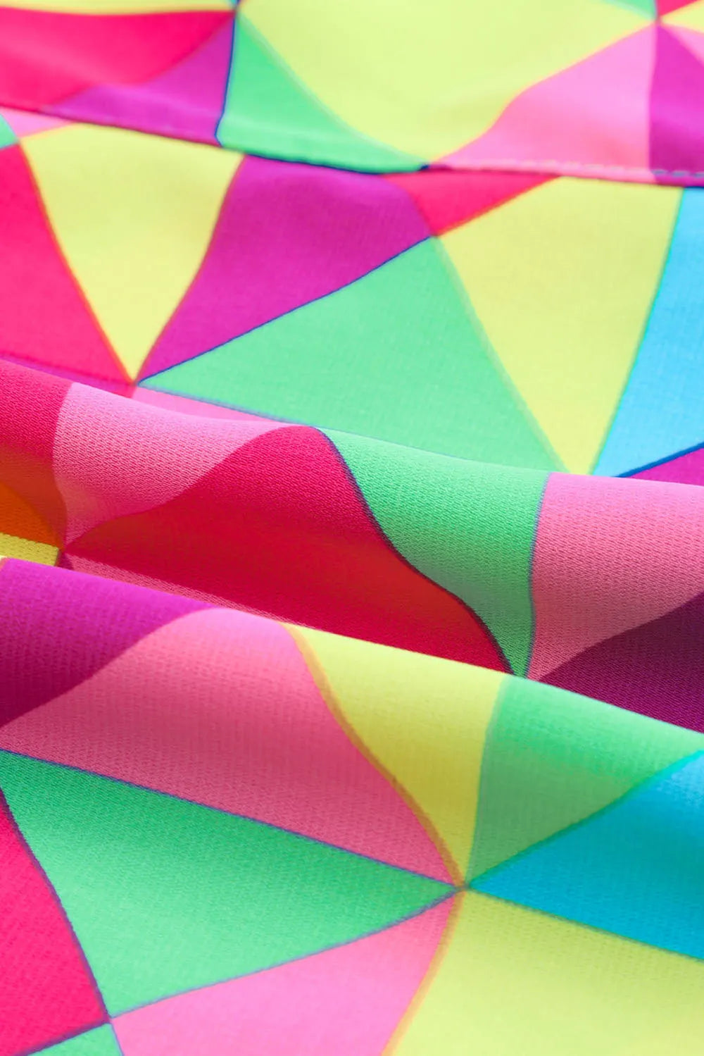 Color Block Elastic-Waist Shorts in Multicolor