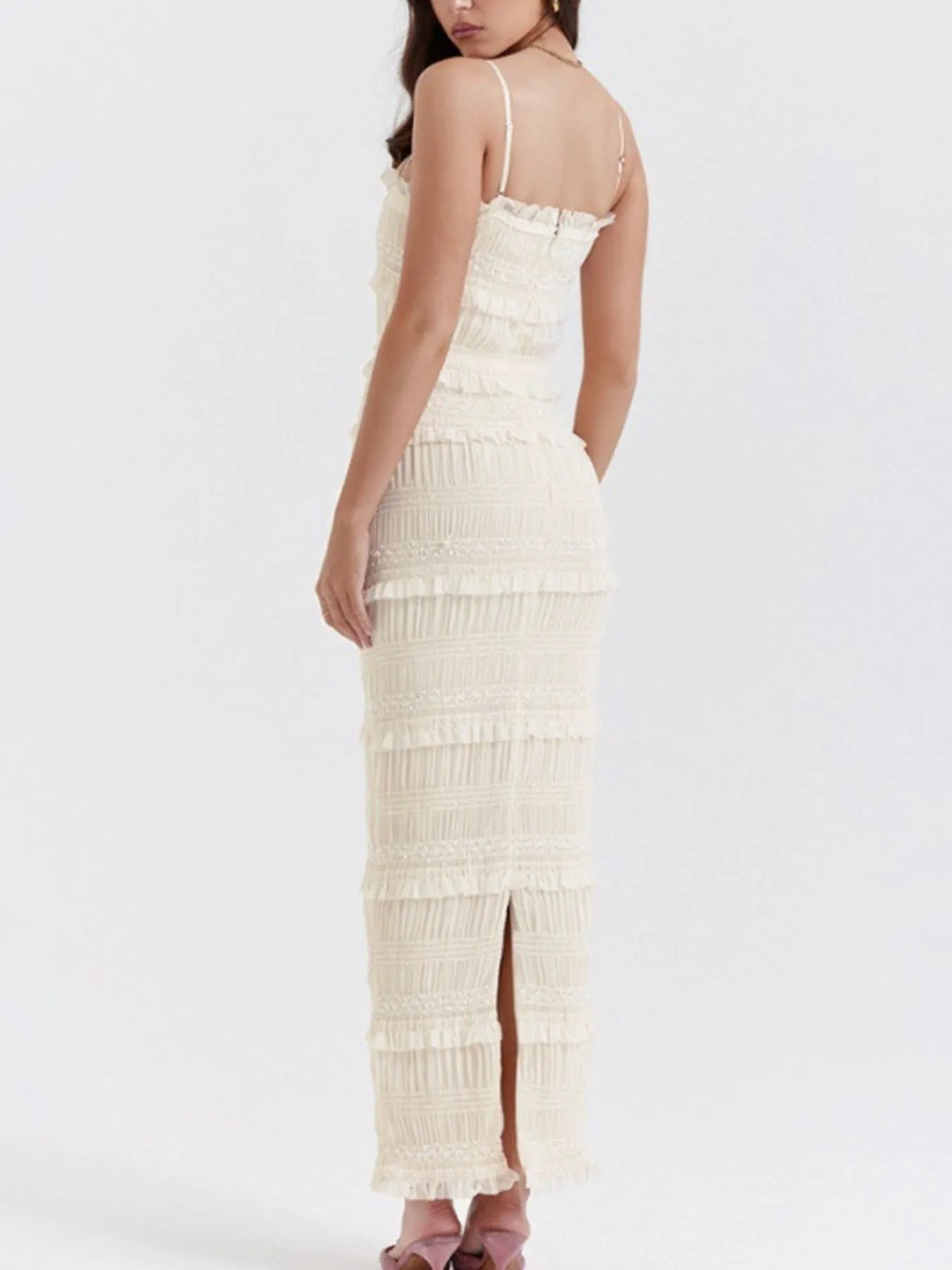 Tiered Frill Cami Maxi Dress