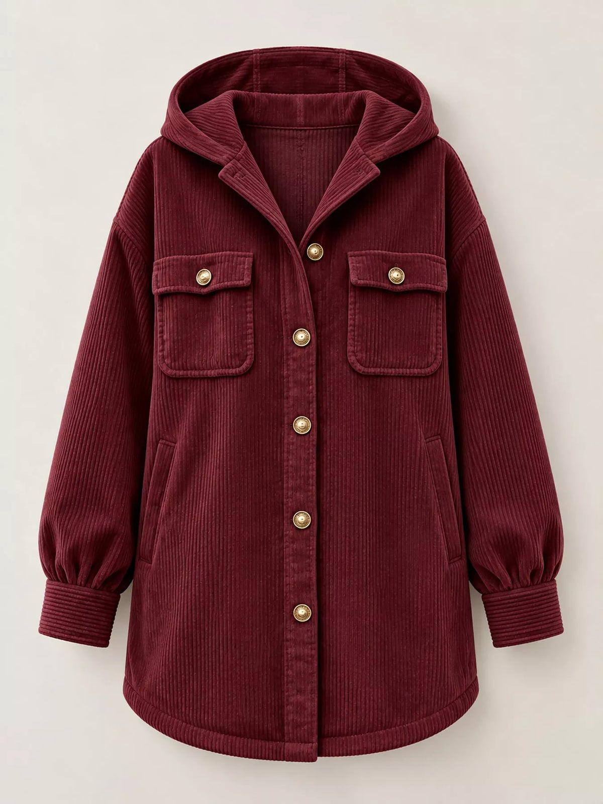 Corduroy Button-Down Jacket