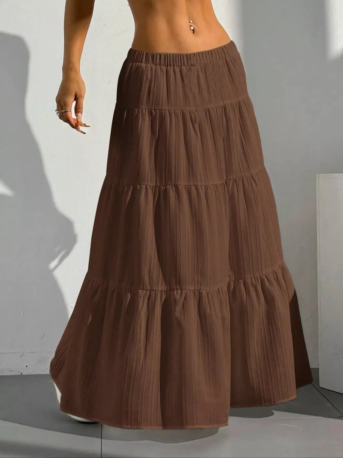 Tiered Maxi Skirt