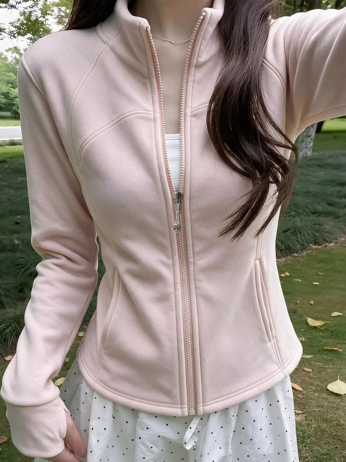 Slim-Fit Full-Zip Thermal Active Jacket
