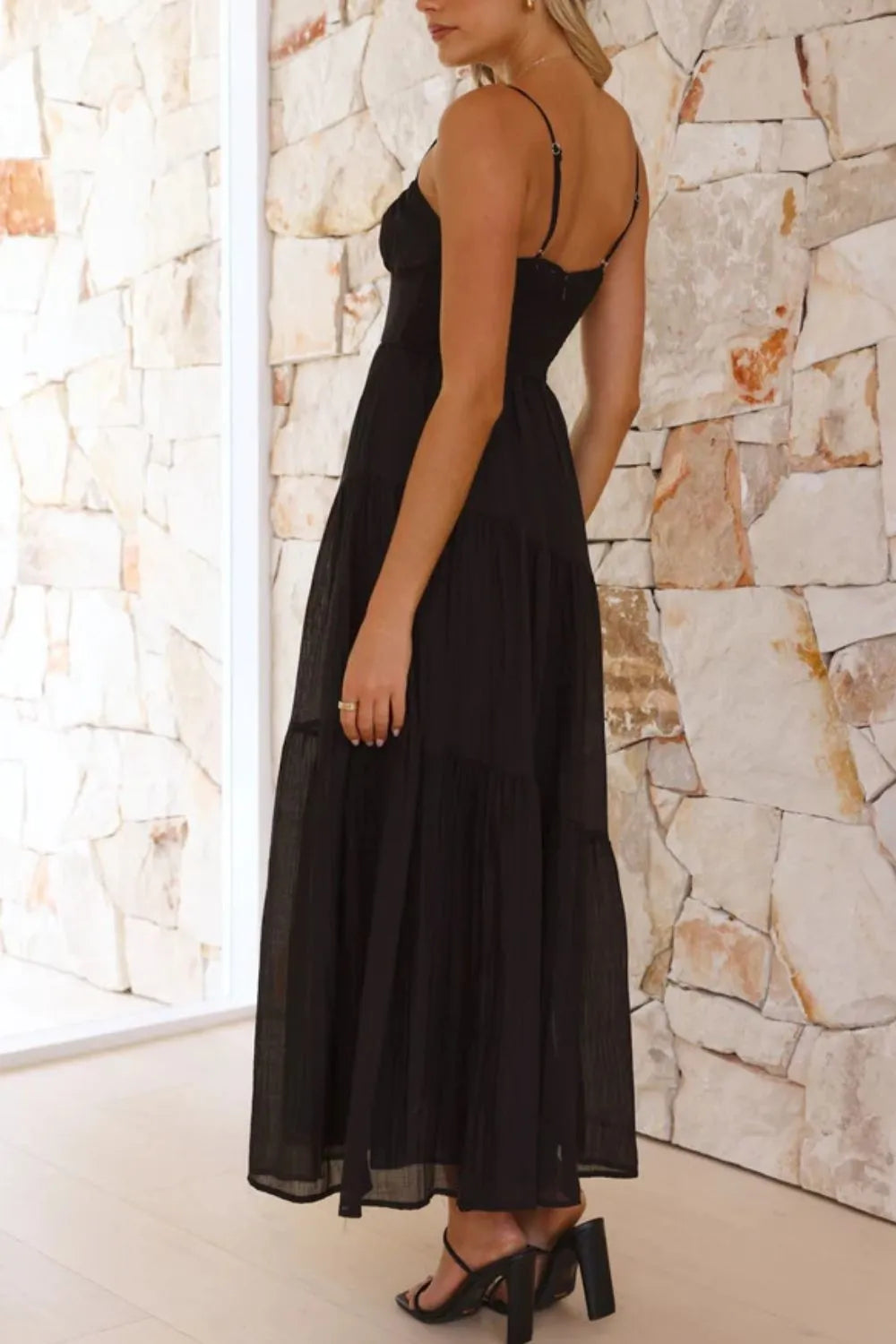 Ruched Smocked Back Cami Dress