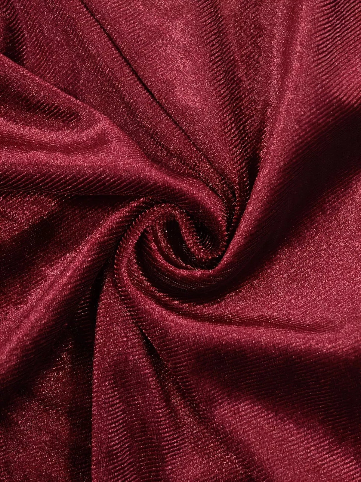 Velvet Mock Neck Maxi Dress in Burgundy