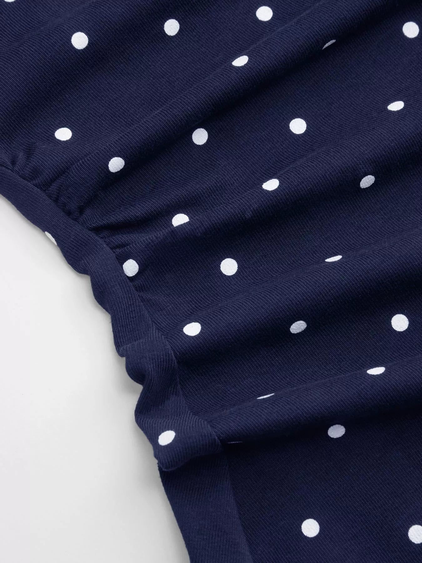 Polka Dot Flare-Sleeve Mini Dress