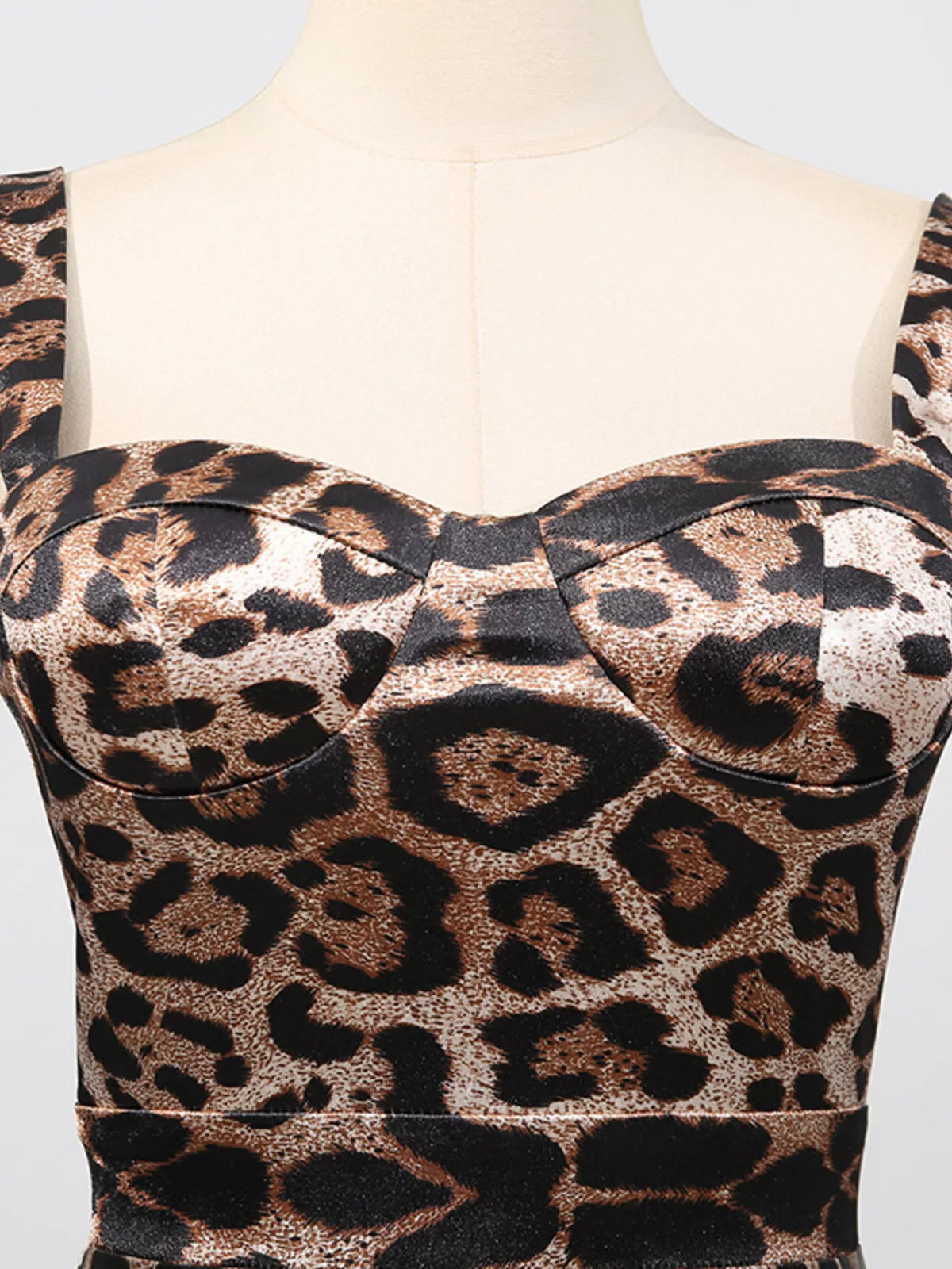 Leopard Print Bodycon Midi Dress