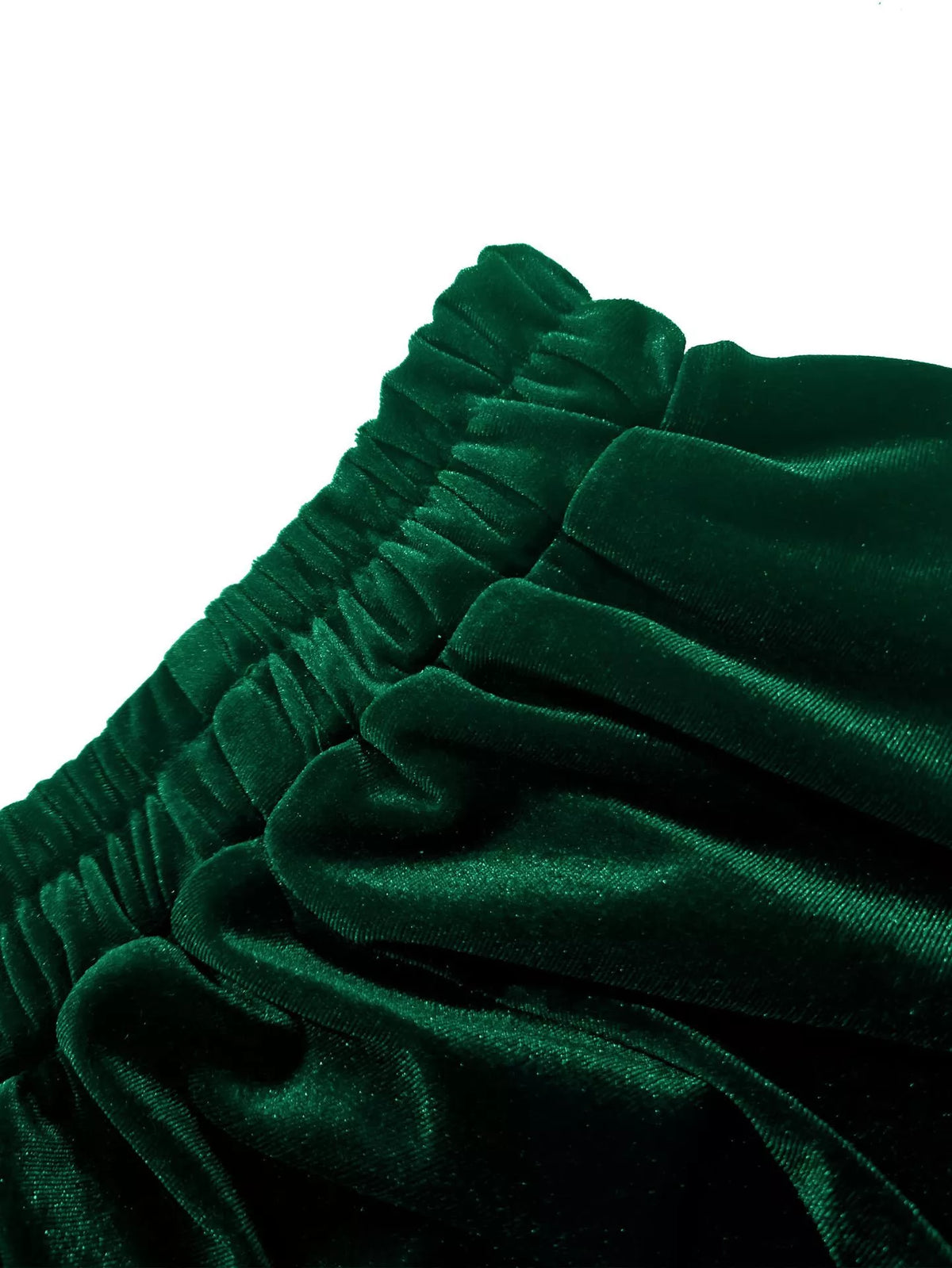 Ruffled Velvet Skirt