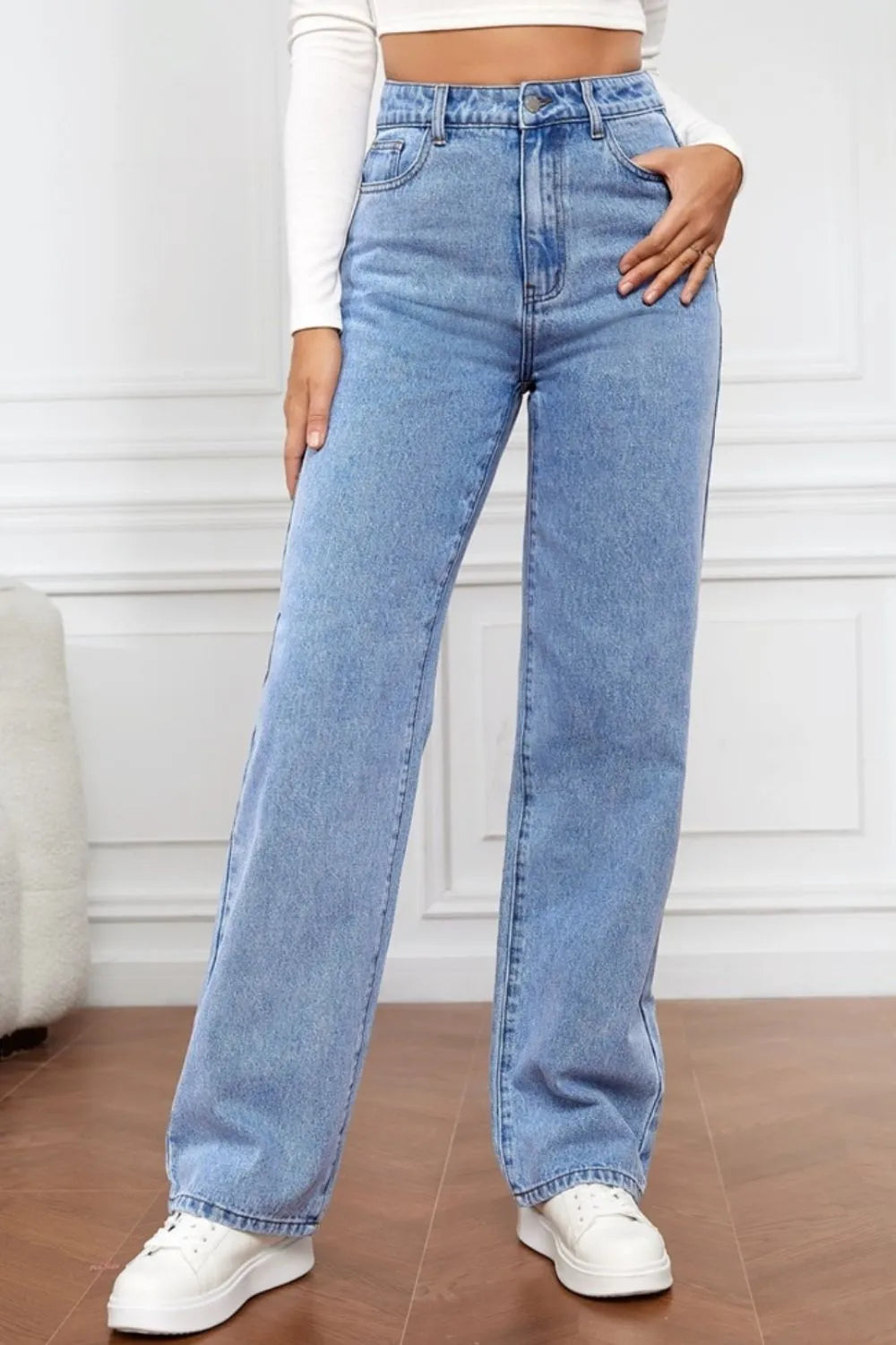High Waist Straight Jeans by X@Y@K
