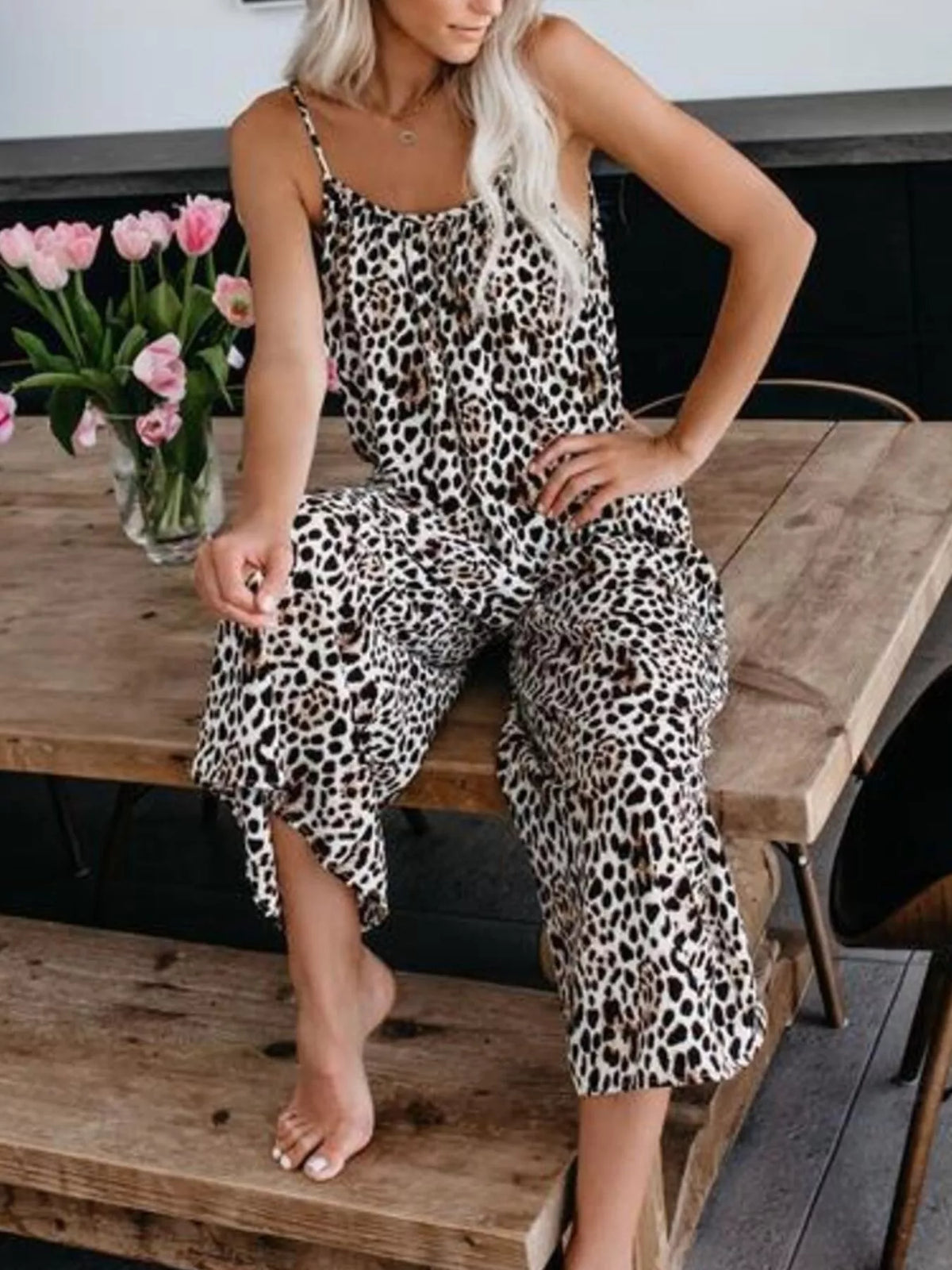 Tie-Dye Wide Leg Jumpsuit