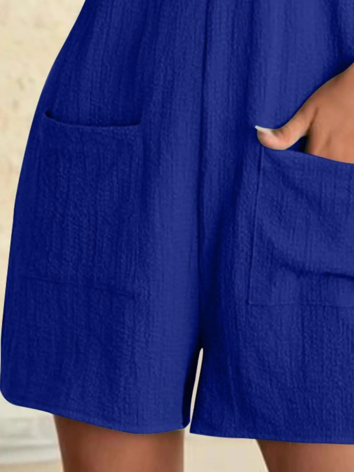 Knot-Strap Romper with Pockets