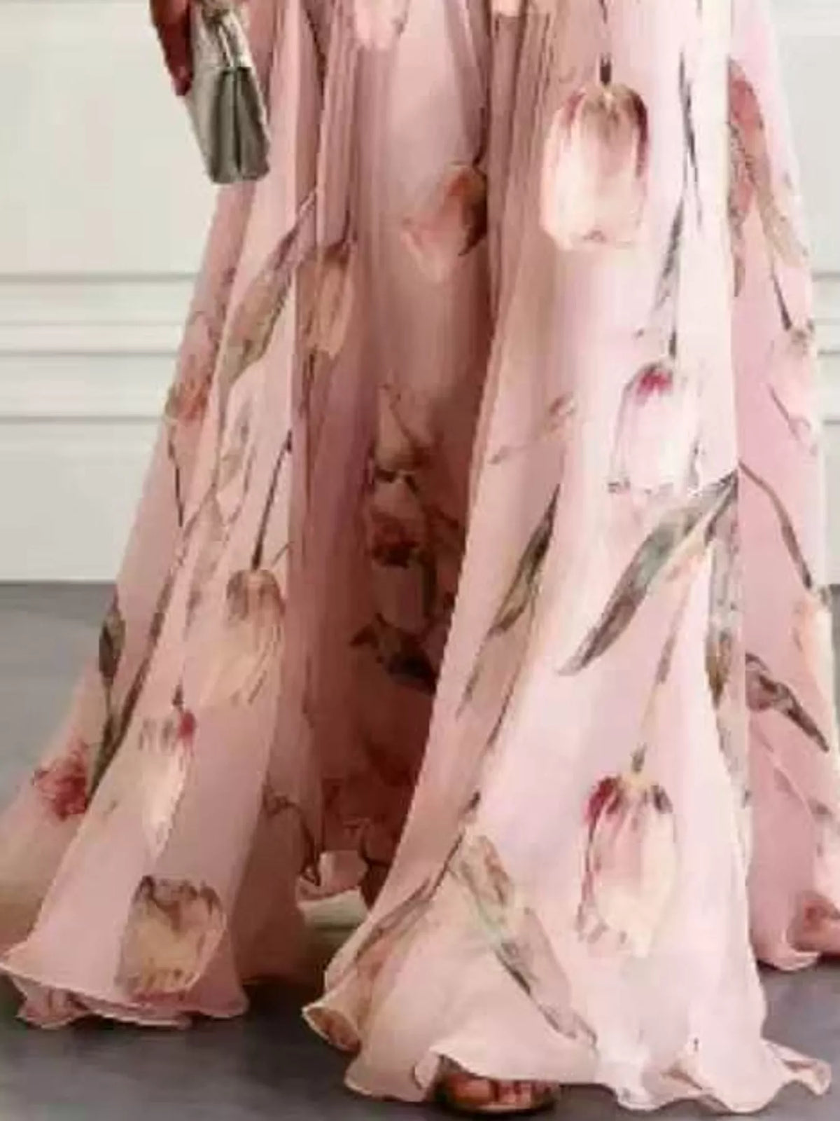 Plus Size Sleeveless Floral Maxi Dress