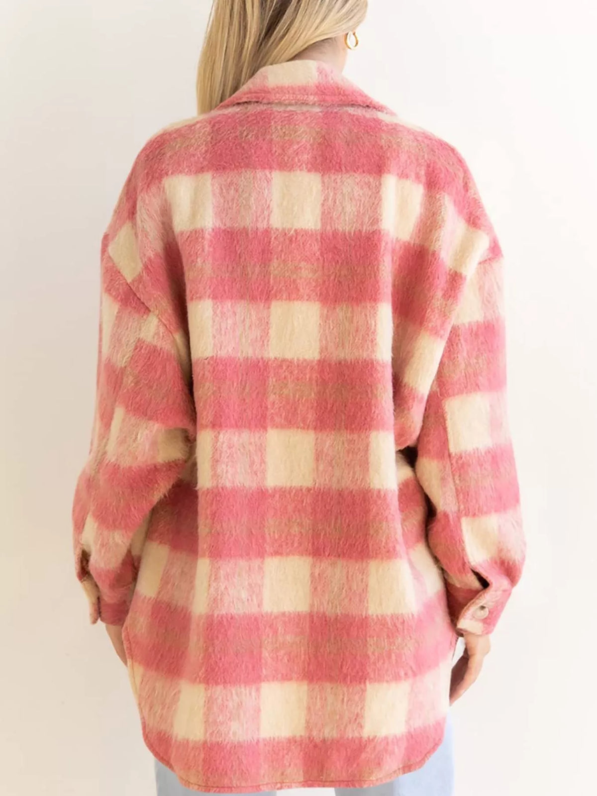 Plaid Button-Down Jacket