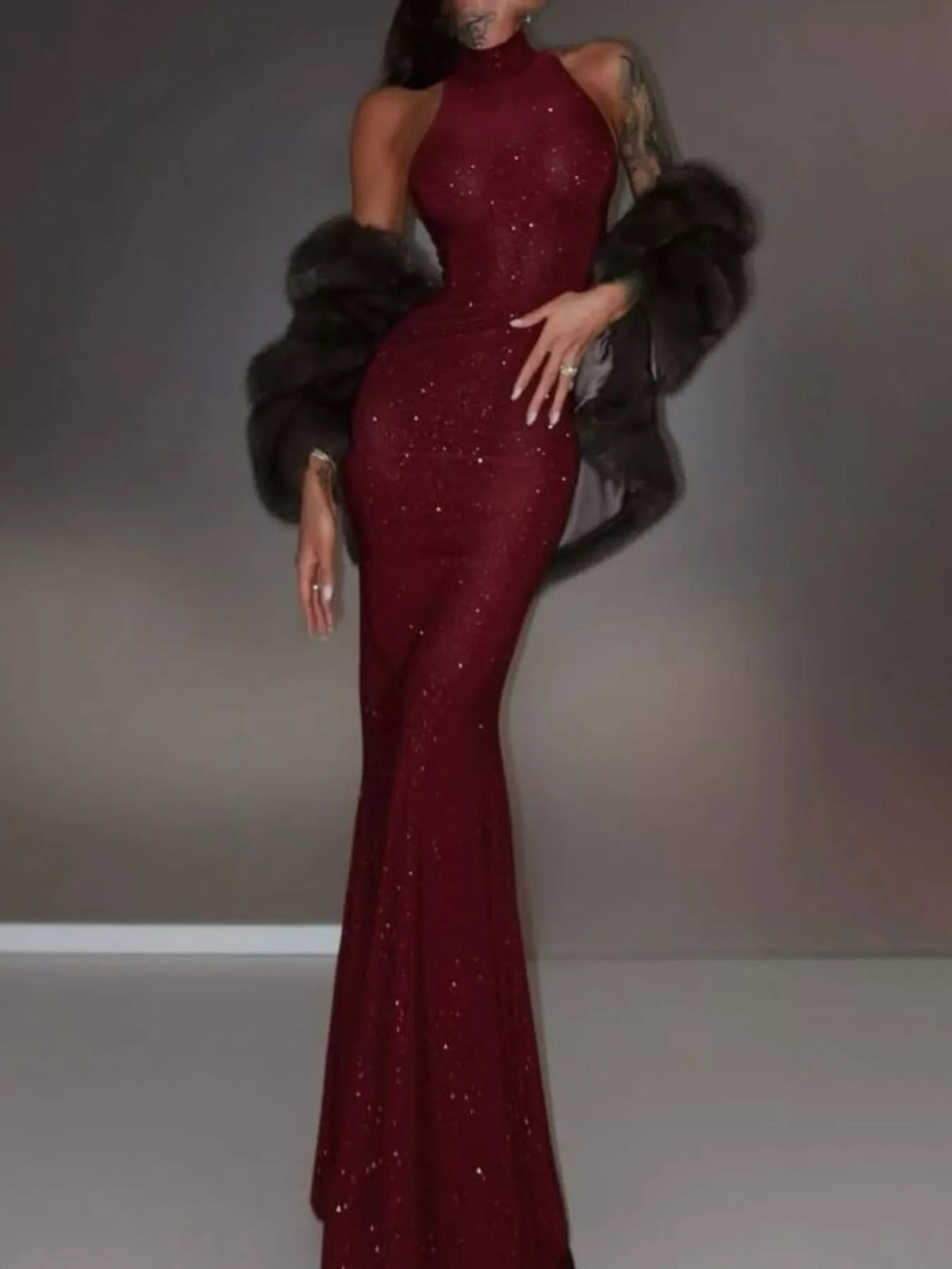 Sequin Sleeveless Maxi Dress by Calliope