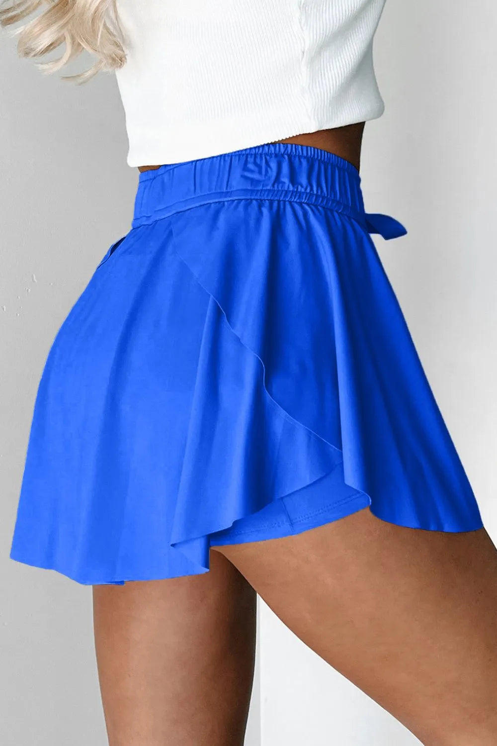 Drawstring Active Skort