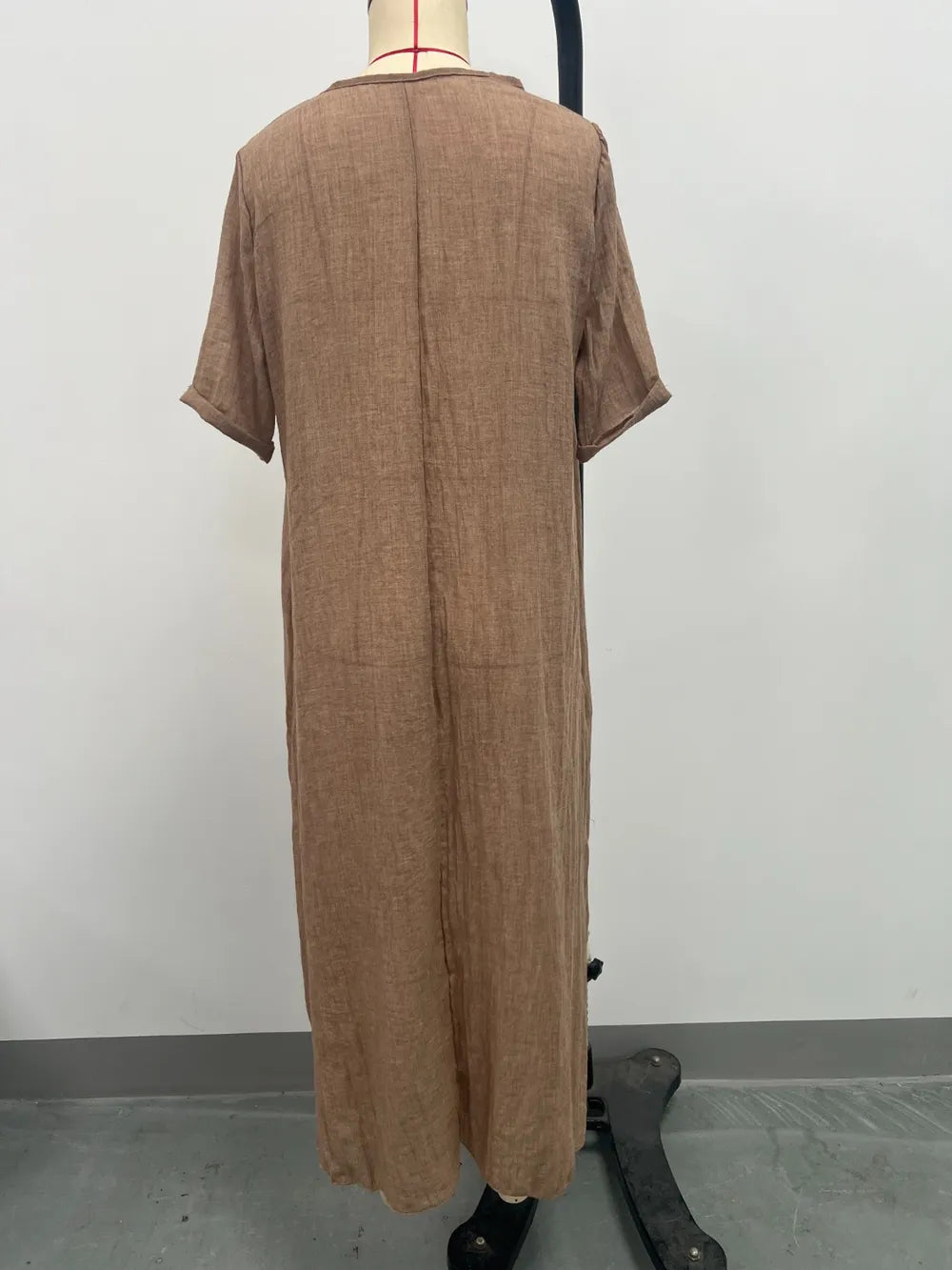 Plus Size V-Neck Midi Dress