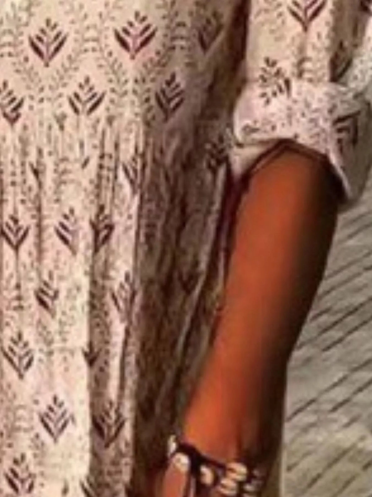 Tiered Notched Maxi Dress